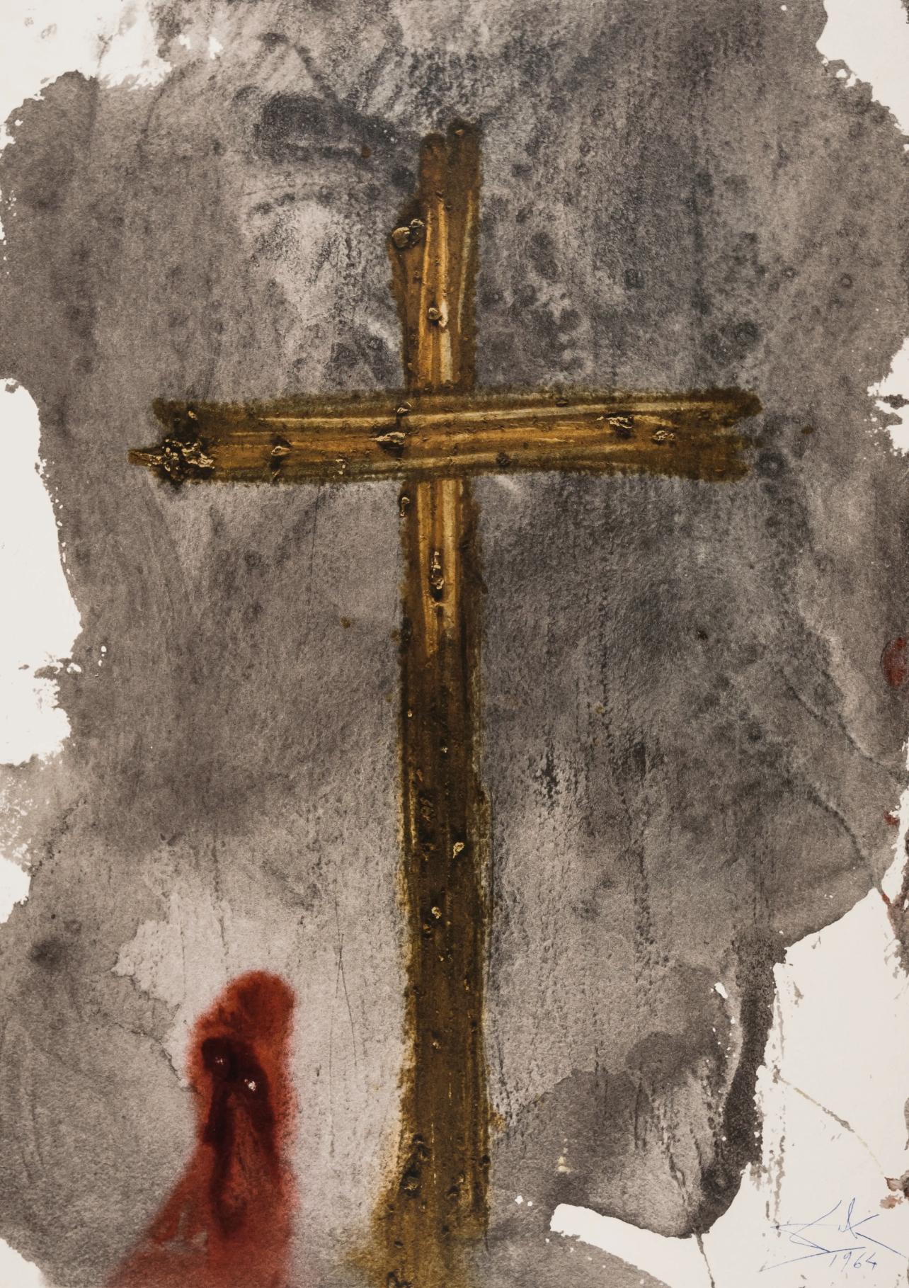 Landscape Print de Salvador Dalí - Composición (Campo 69-3; M/L. 1600), VI tavole dal ciclo della, Biblia Sacra