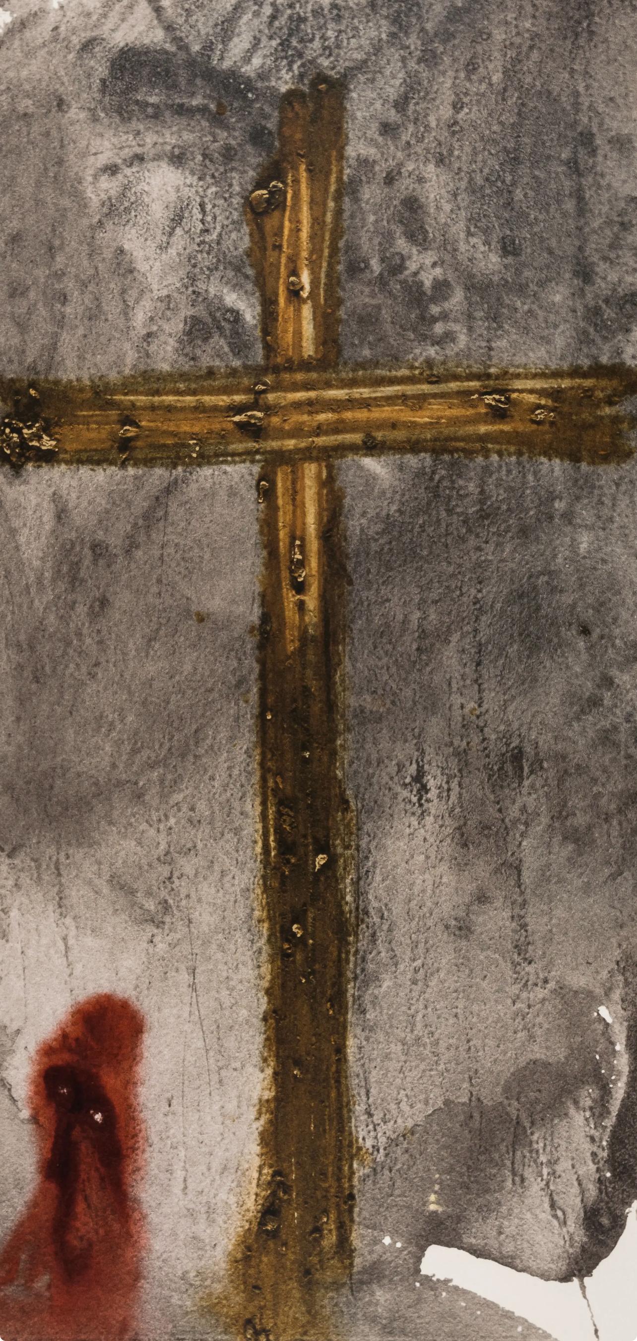 Composición (Campo 69-3; M/L. 1600), VI tavole dal ciclo della, Biblia Sacra - Print de Salvador Dalí