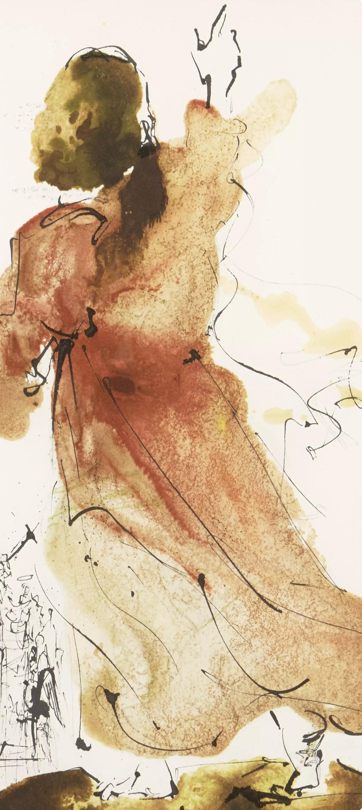 Composición (Campo 69-3; M/L. 1600), VI tavole dal ciclo della, Biblia Sacra - Print de Salvador Dalí