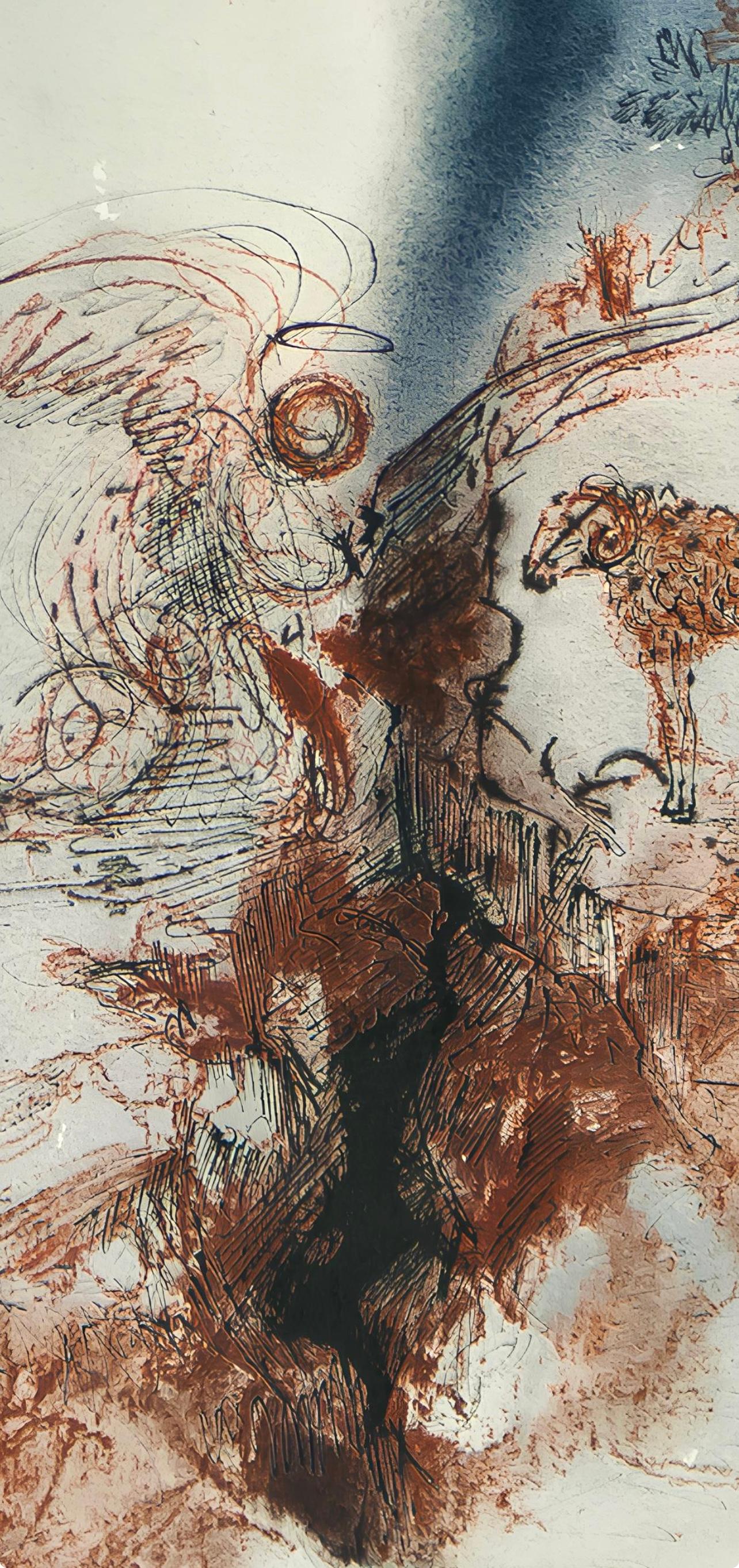 Composición (Campo 69-3; M/L. 1600), VI tavole dal ciclo della, Biblia Sacra - Print de Salvador Dalí