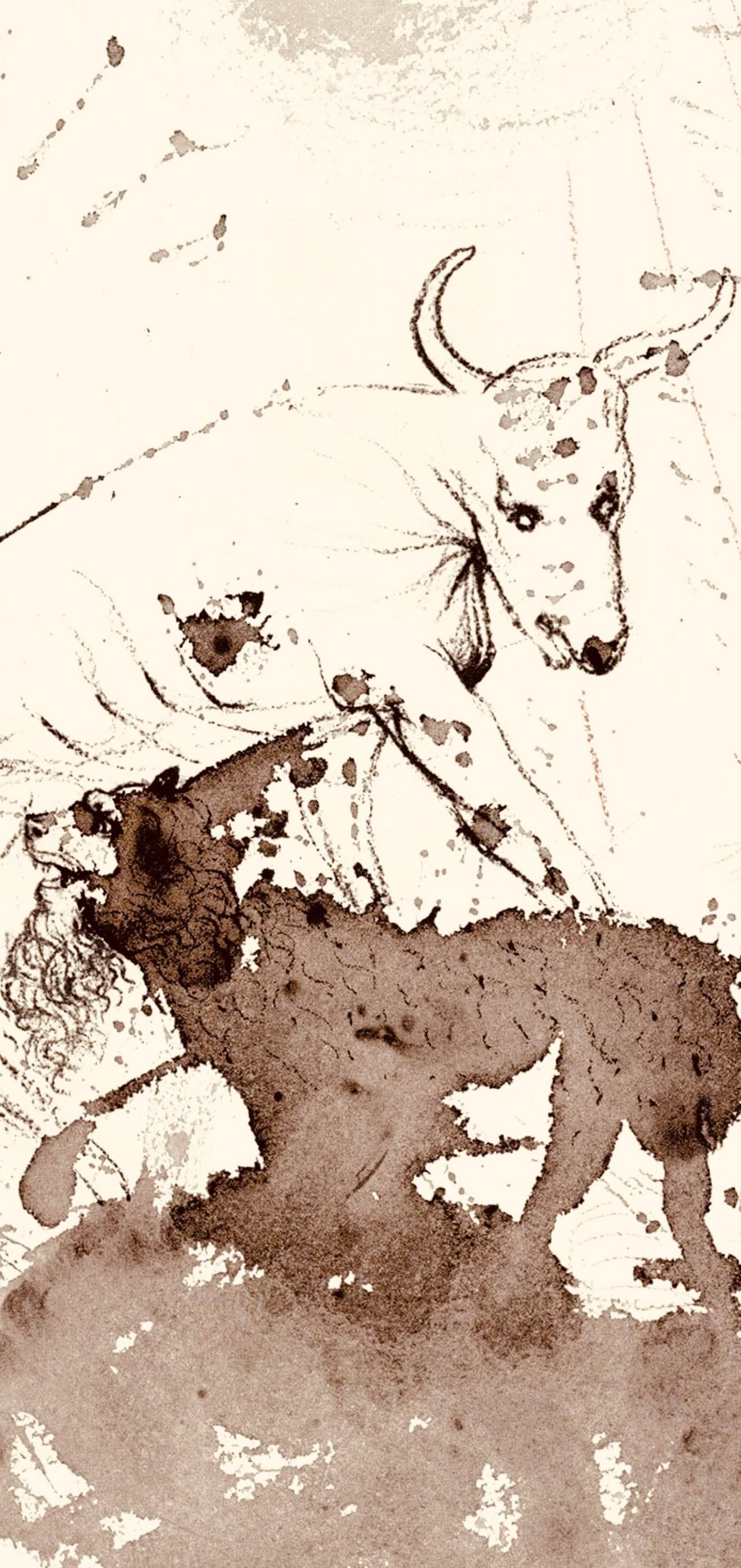 Composizione (Campo 69-3; M/L. 1600), VI tavole dal ciclo della, Biblia Sacra - Print di Salvador Dalí