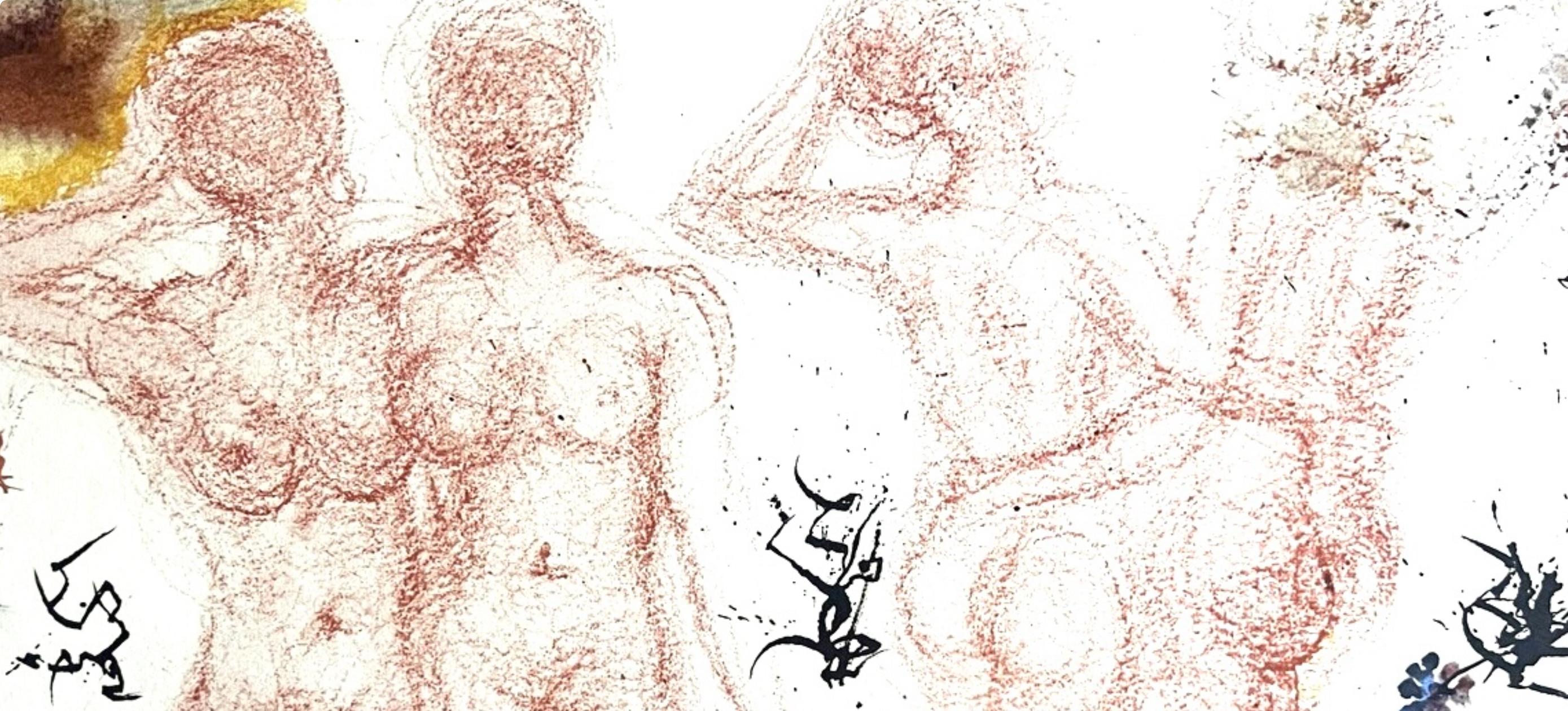 Composizione (Campo 69-3; M/L. 1600), VI tavole dal ciclo della, Biblia Sacra - Print di Salvador Dalí
