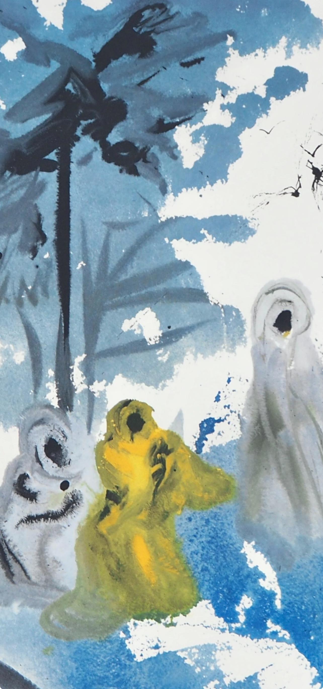 Composición (Campo 69-3; M/L. 1600), VI tavole dal ciclo della, Biblia Sacra - Print de Salvador Dalí