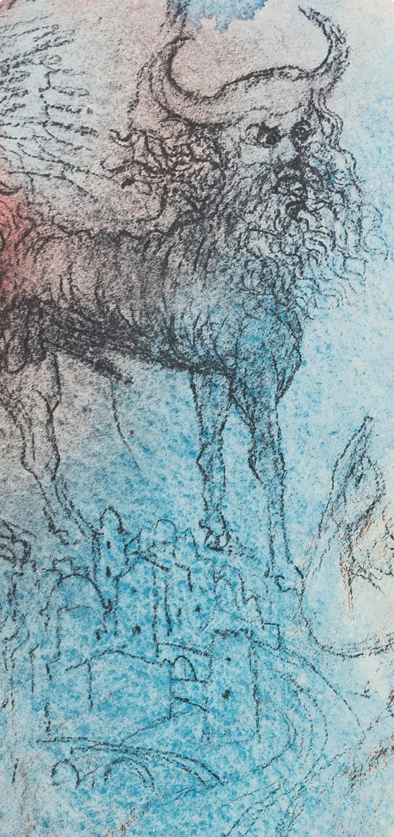 Composición (Campo 69-3; M/L. 1600), VI tavole dal ciclo della, Biblia Sacra - Print Surrealista de Salvador Dalí