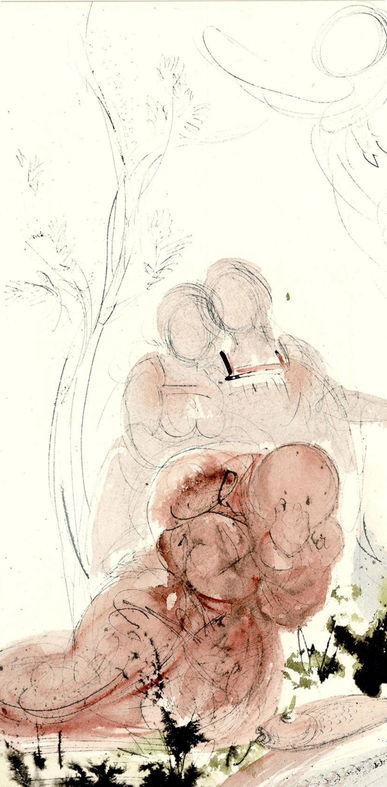 Composizione (Campo 69-3; M/L. 1600), VI tavole dal ciclo della, Biblia Sacra - Print Surrealismo di Salvador Dalí