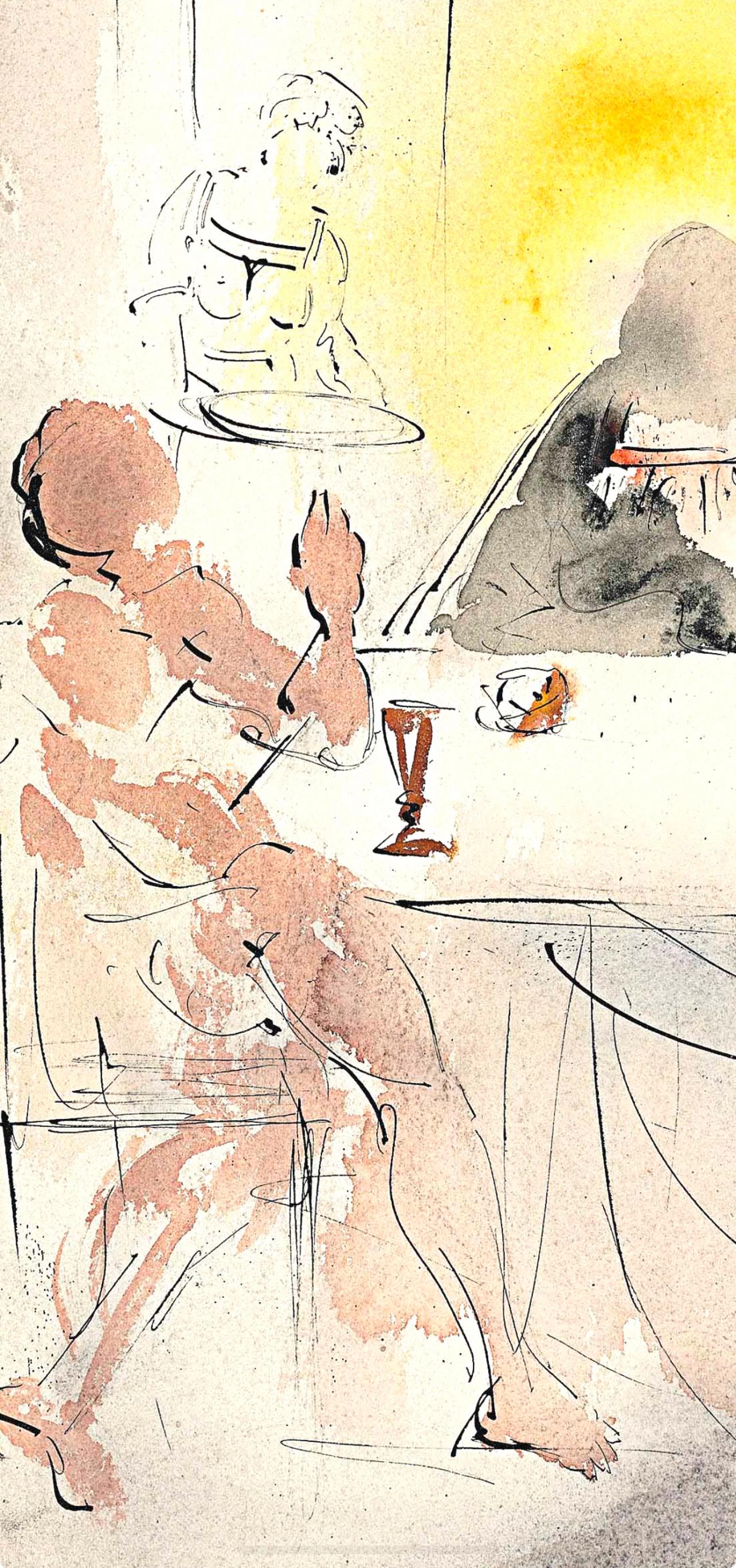 Composition (Field 69-3; M/L. 1600), VI tavole dal ciclo della, Biblia Sacra - Surrealist Print by Salvador Dalí