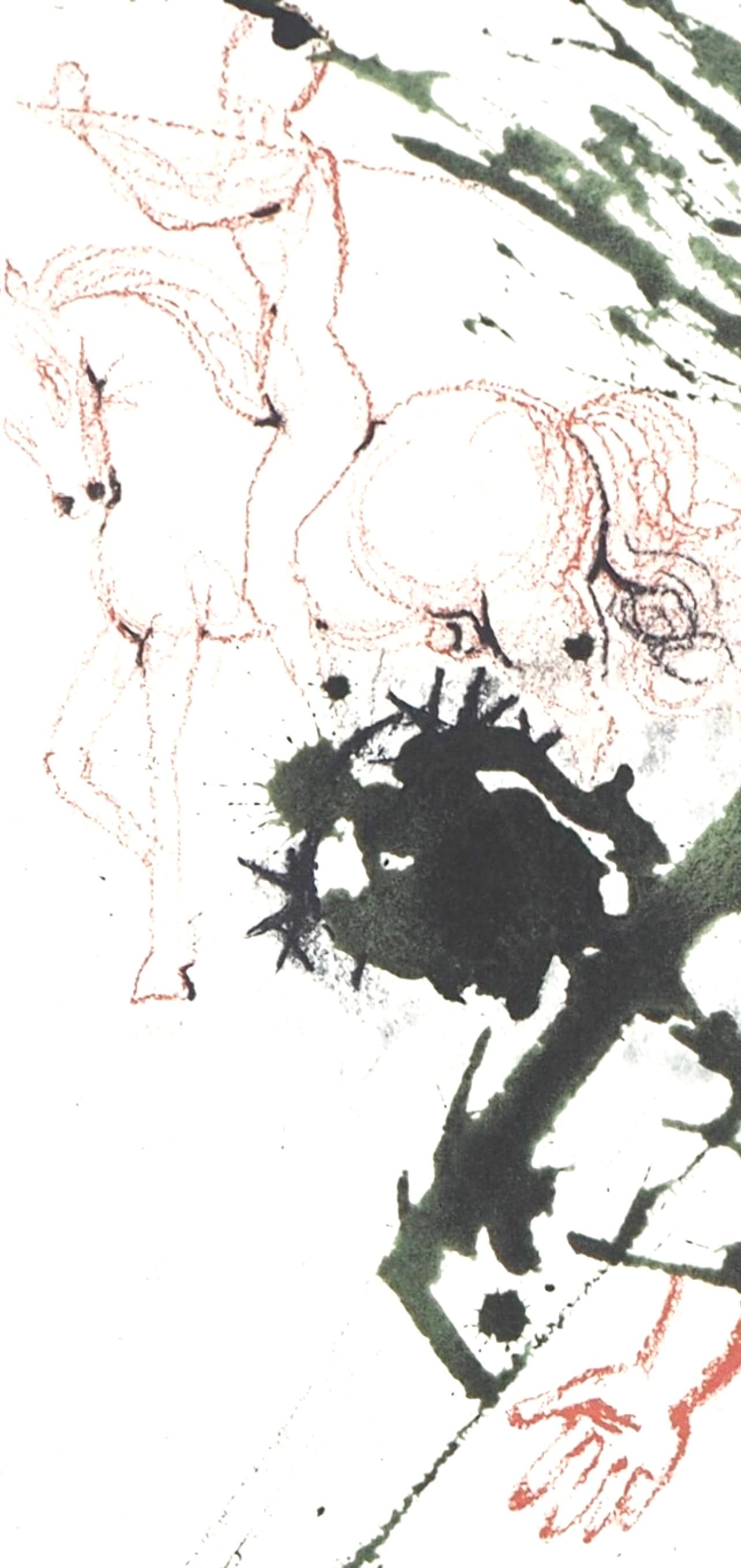 Composición (Campo 69-3; M/L. 1600), VI tavole dal ciclo della, Biblia Sacra - Landscape Print Beige de Salvador Dalí