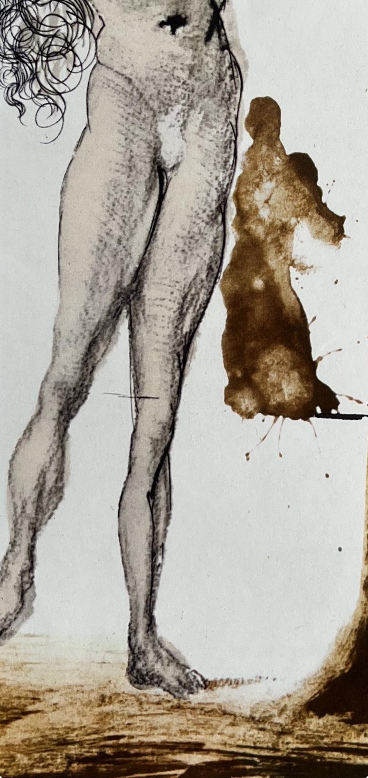 Composizione (Campo 69-3; M/L. 1600), VI tavole dal ciclo della, Biblia Sacra - Figurative Print Beige di Salvador Dalí