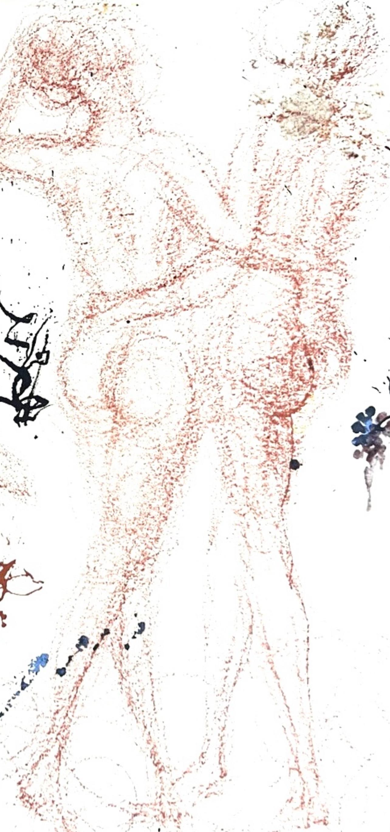 Composizione (Campo 69-3; M/L. 1600), VI tavole dal ciclo della, Biblia Sacra - Landscape Print Bianco di Salvador Dalí