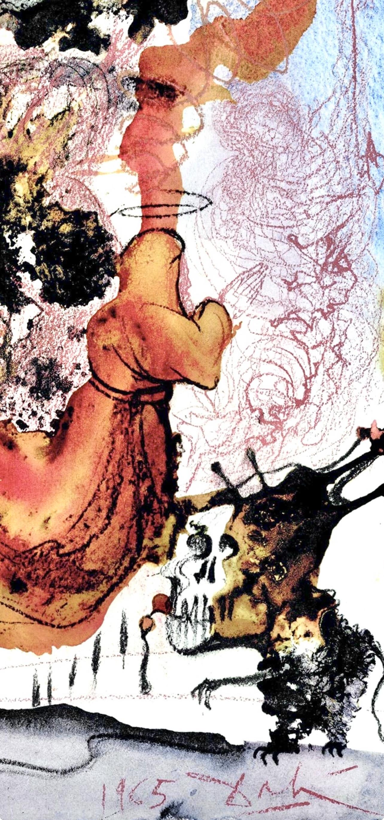 Composición (Campo 69-3; M/L. 1600), VI tavole dal ciclo della, Biblia Sacra - Figurative Print Beige de Salvador Dalí