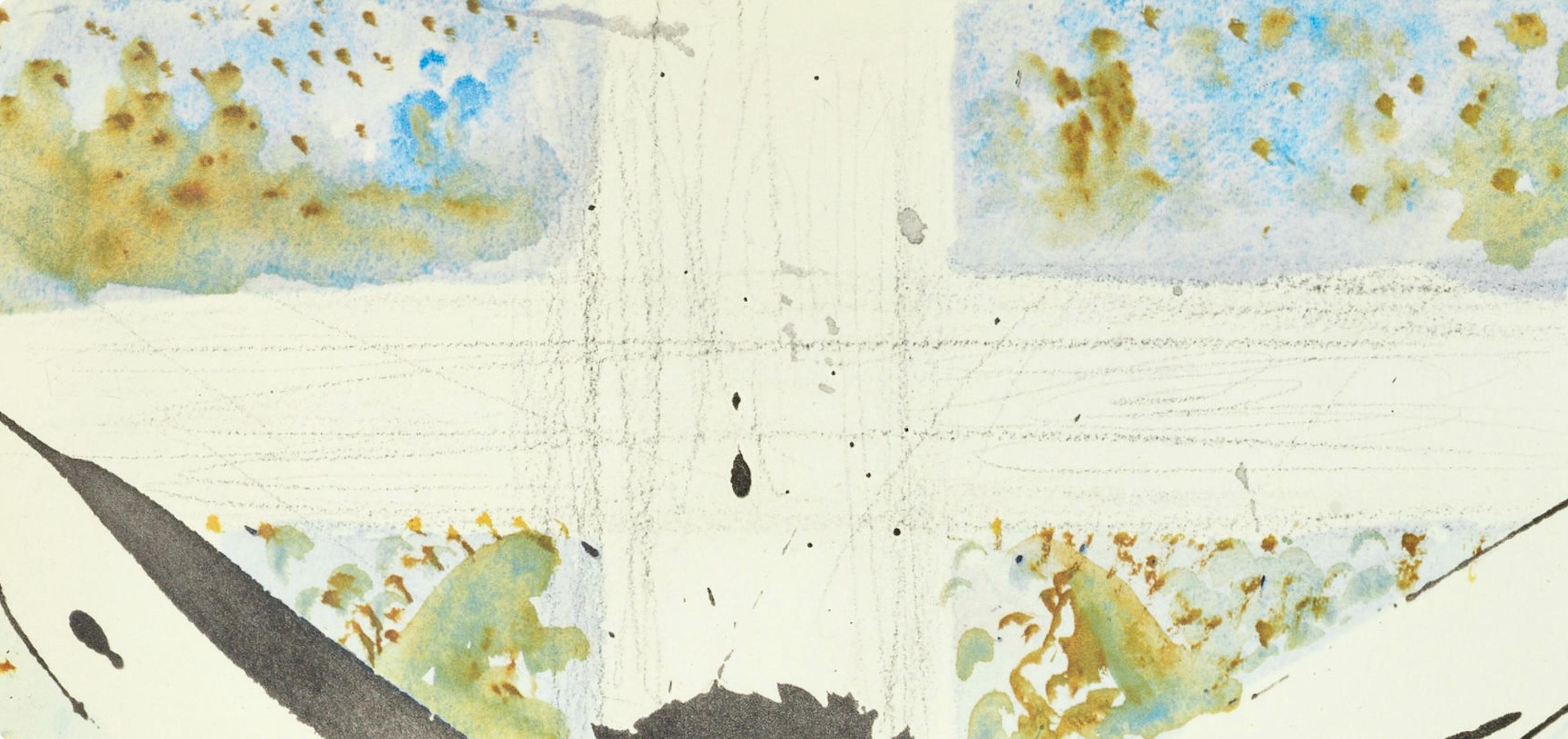 Composizione (Campo 69-3; M/L. 1600), VI tavole dal ciclo della, Biblia Sacra - Landscape Print Beige di Salvador Dalí