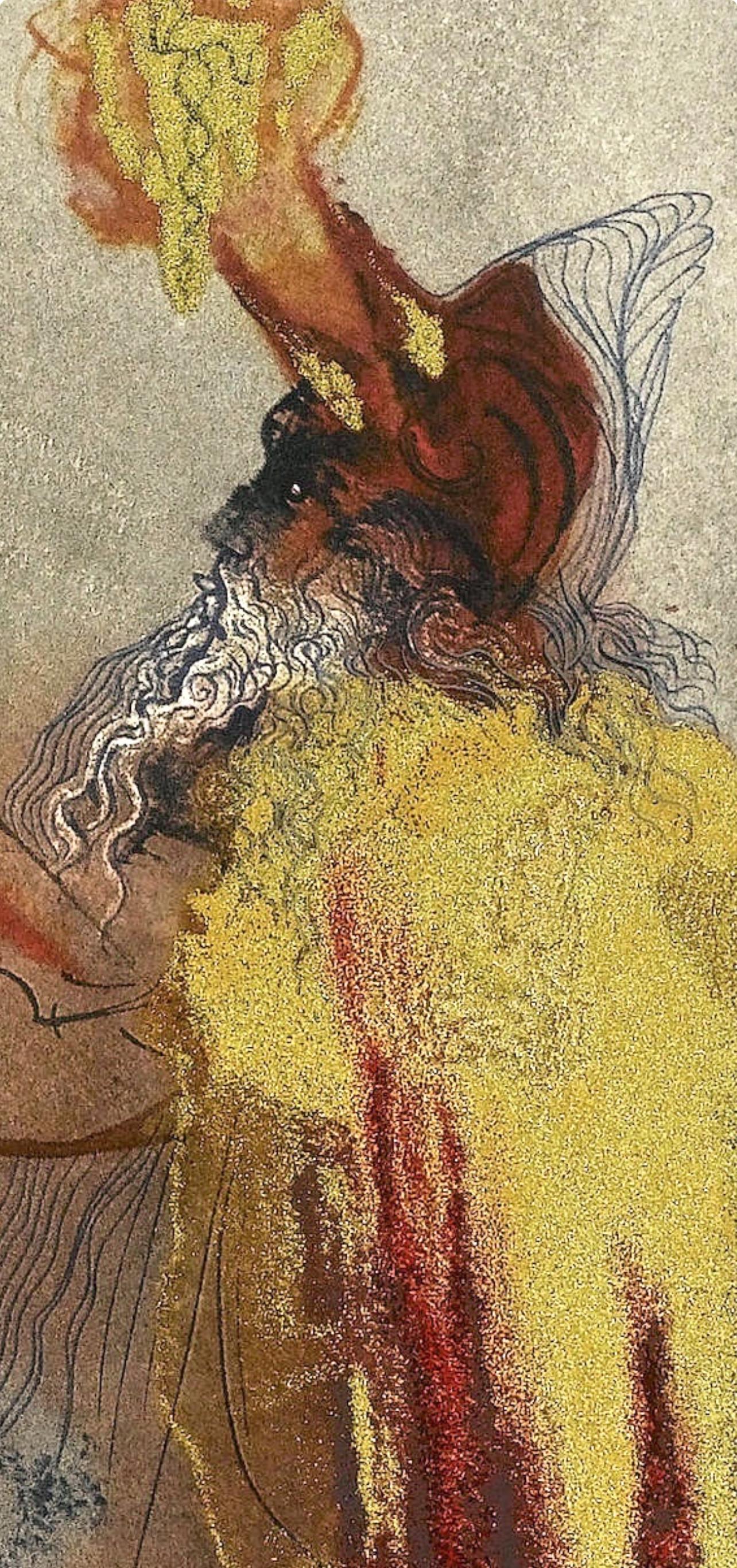 Composition (Field 69-3; M/L. 1600), VI tavole dal ciclo della, Biblia Sacra - Beige Landscape Print by Salvador Dalí