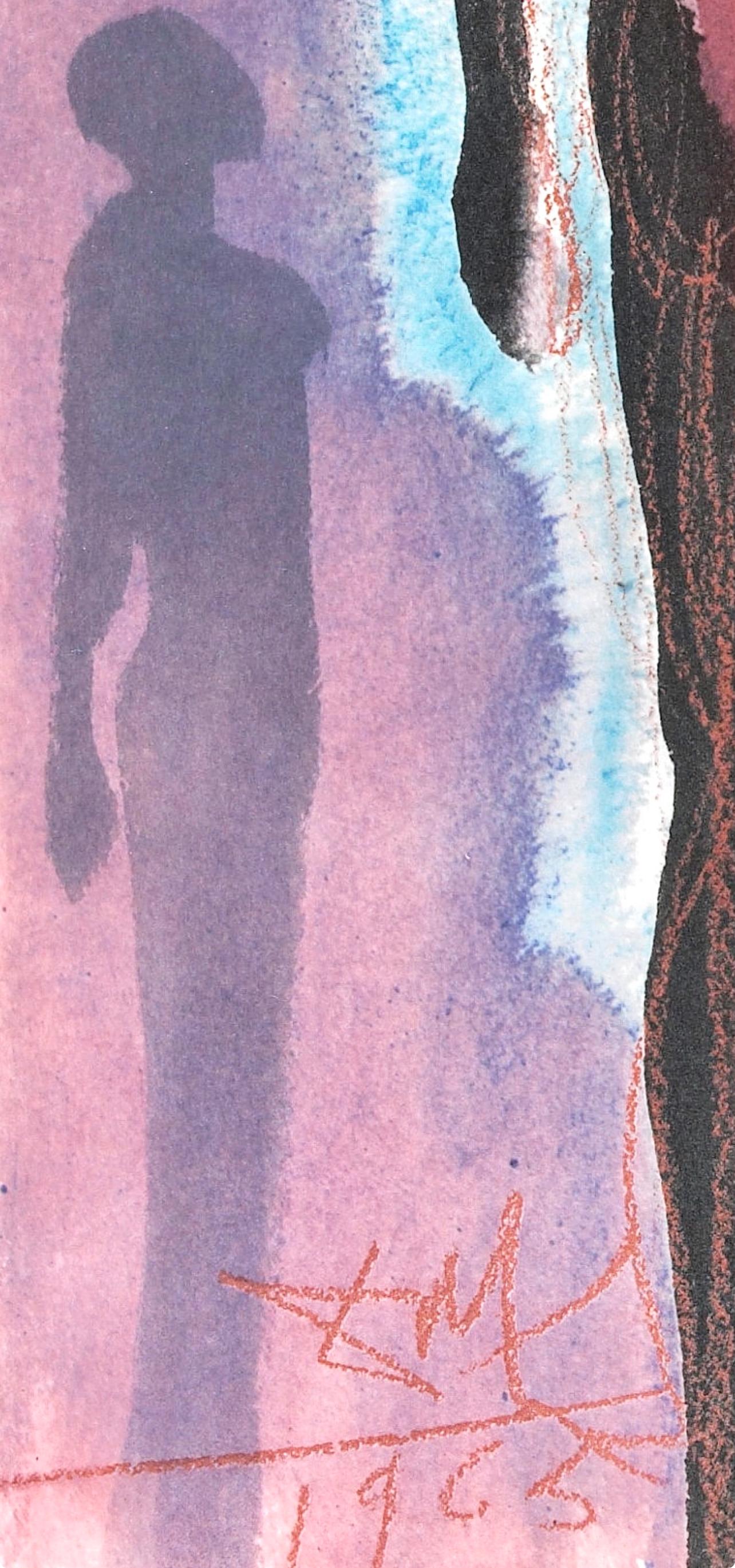 Composizione (Campo 69-3; M/L. 1600), VI tavole dal ciclo della, Biblia Sacra - Figurative Print Marrone di Salvador Dalí