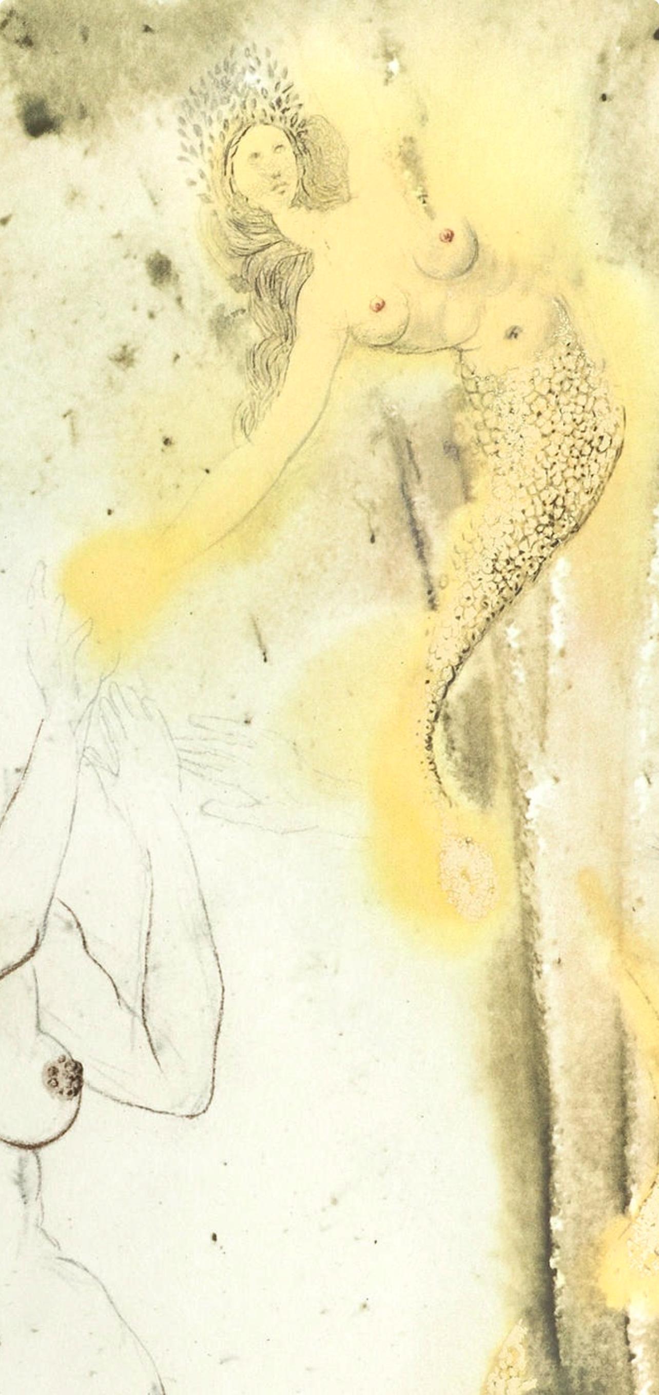 Composición (Campo 69-3; M/L. 1600), VI tavole dal ciclo della, Biblia Sacra - Landscape Print Beige de Salvador Dalí