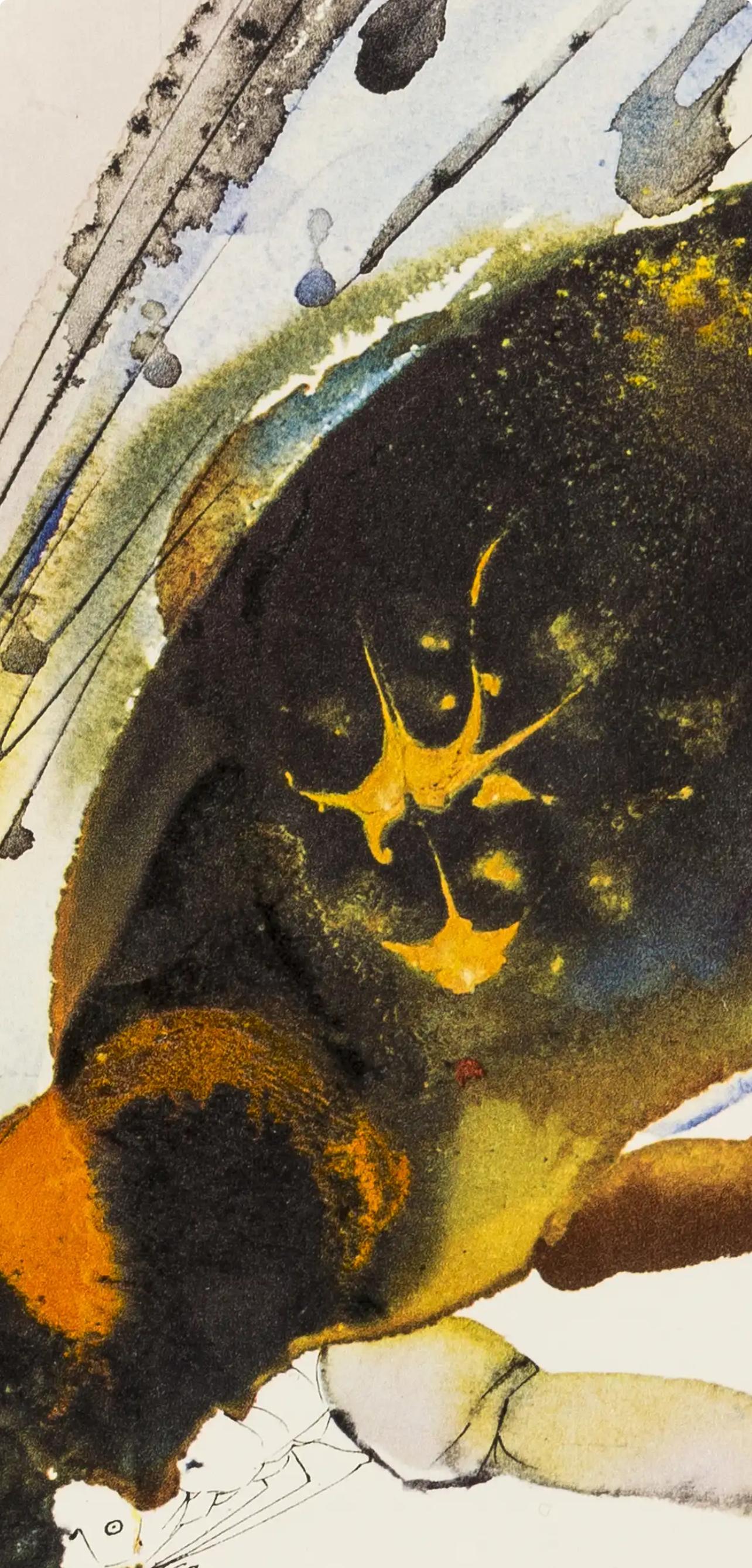 Composición (Campo 69-3; M/L. 1600), VI tavole dal ciclo della, Biblia Sacra - Figurative Print Blanco de Salvador Dalí