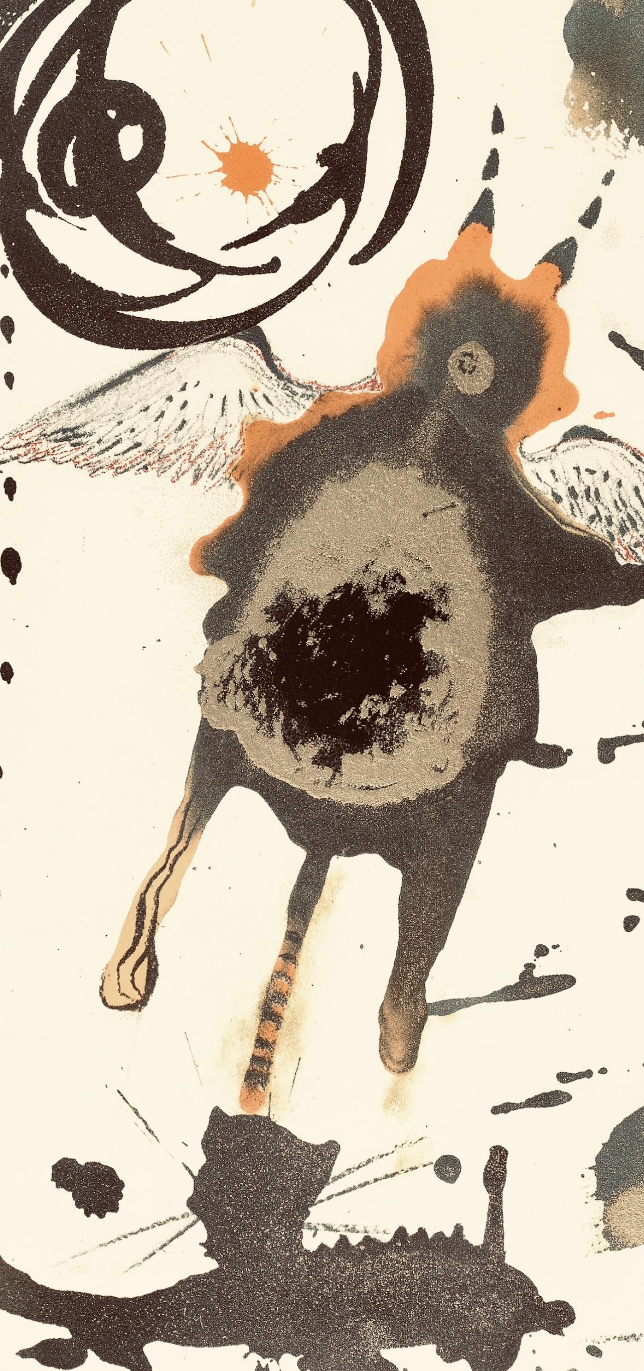 Composición (Campo 69-3; M/L. 1600), VI tavole dal ciclo della, Biblia Sacra - Figurative Print Blanco de Salvador Dalí