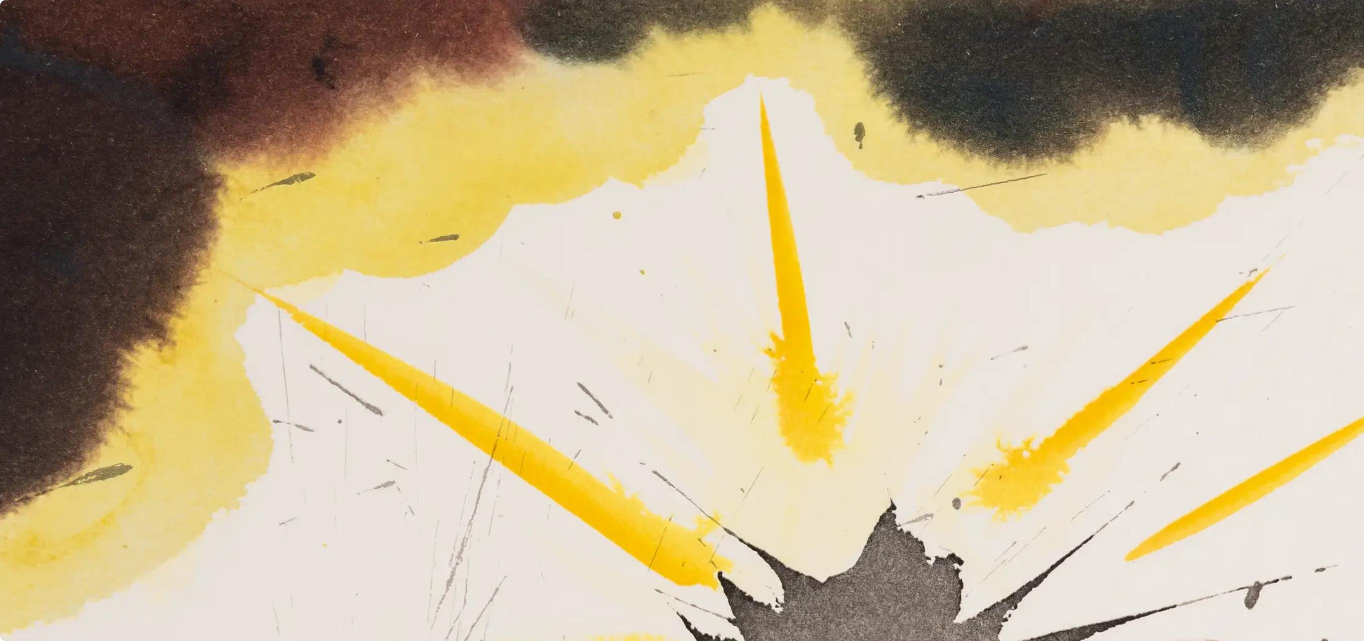 Composición (Campo 69-3; M/L. 1600), VI tavole dal ciclo della, Biblia Sacra - Landscape Print Gris de Salvador Dalí