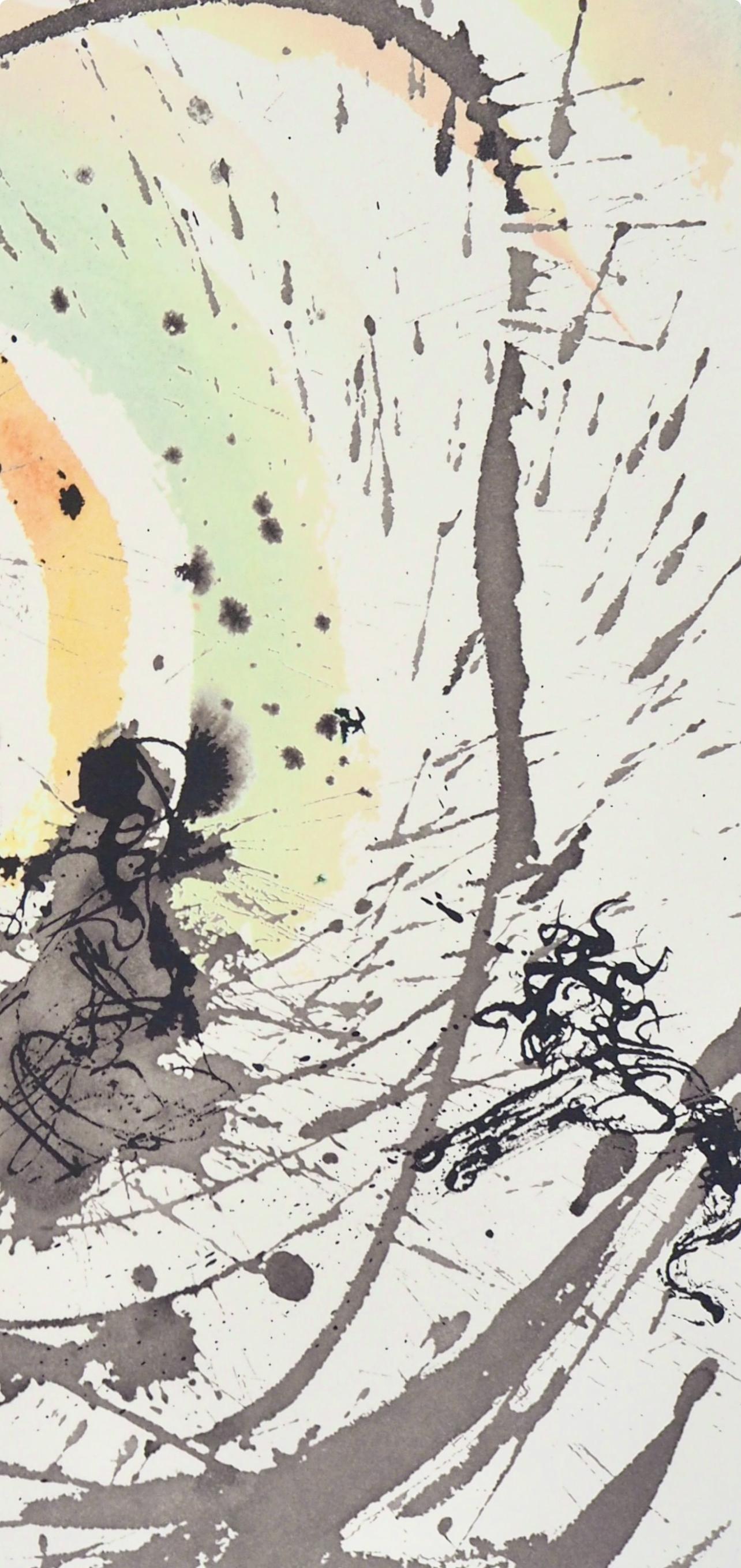 Composition (Field 69-3; M/L. 1600), VI tavole dal ciclo della, Biblia Sacra - Beige Landscape Print by Salvador Dalí