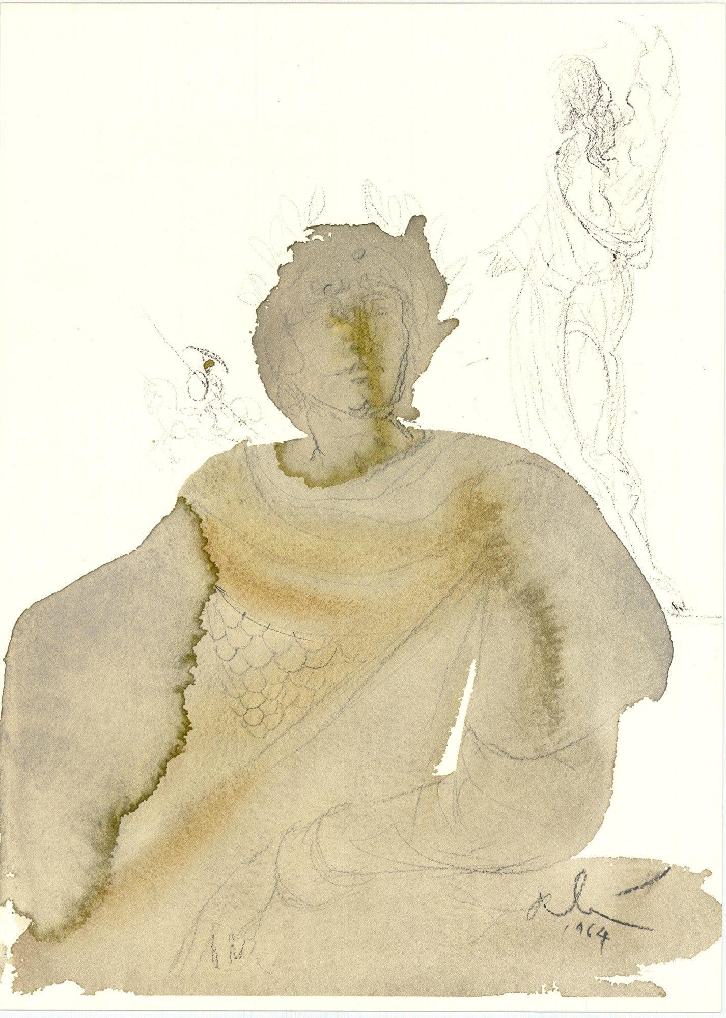 Farblithographie auf Vélin Fabriano charta ex meris pannis 