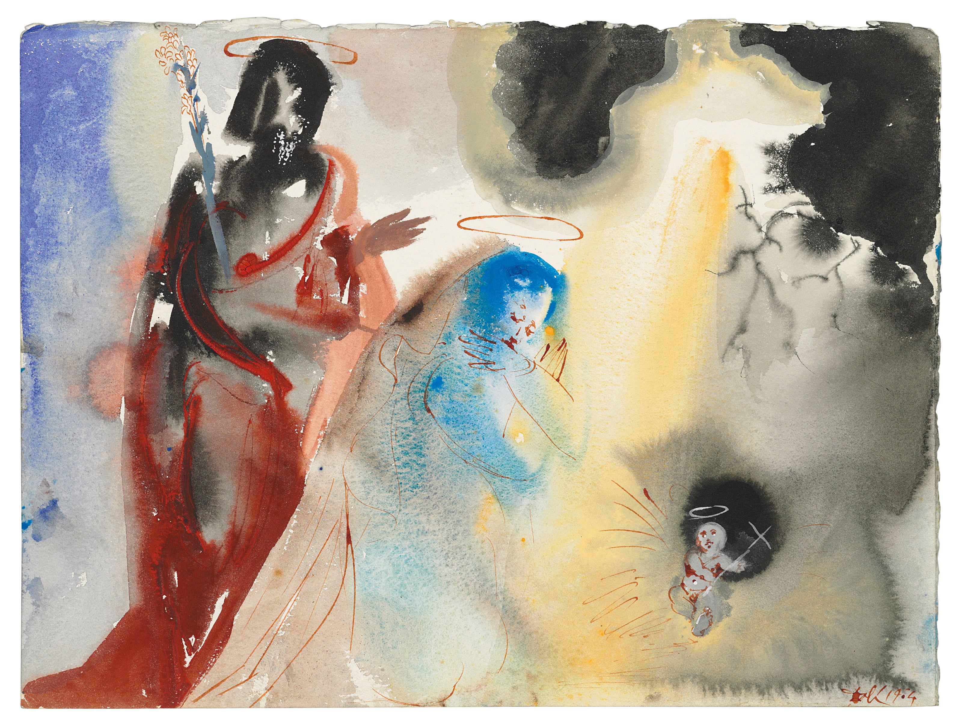 Lithograph in colors on vélin Fabriano charta ex meris pannis 
