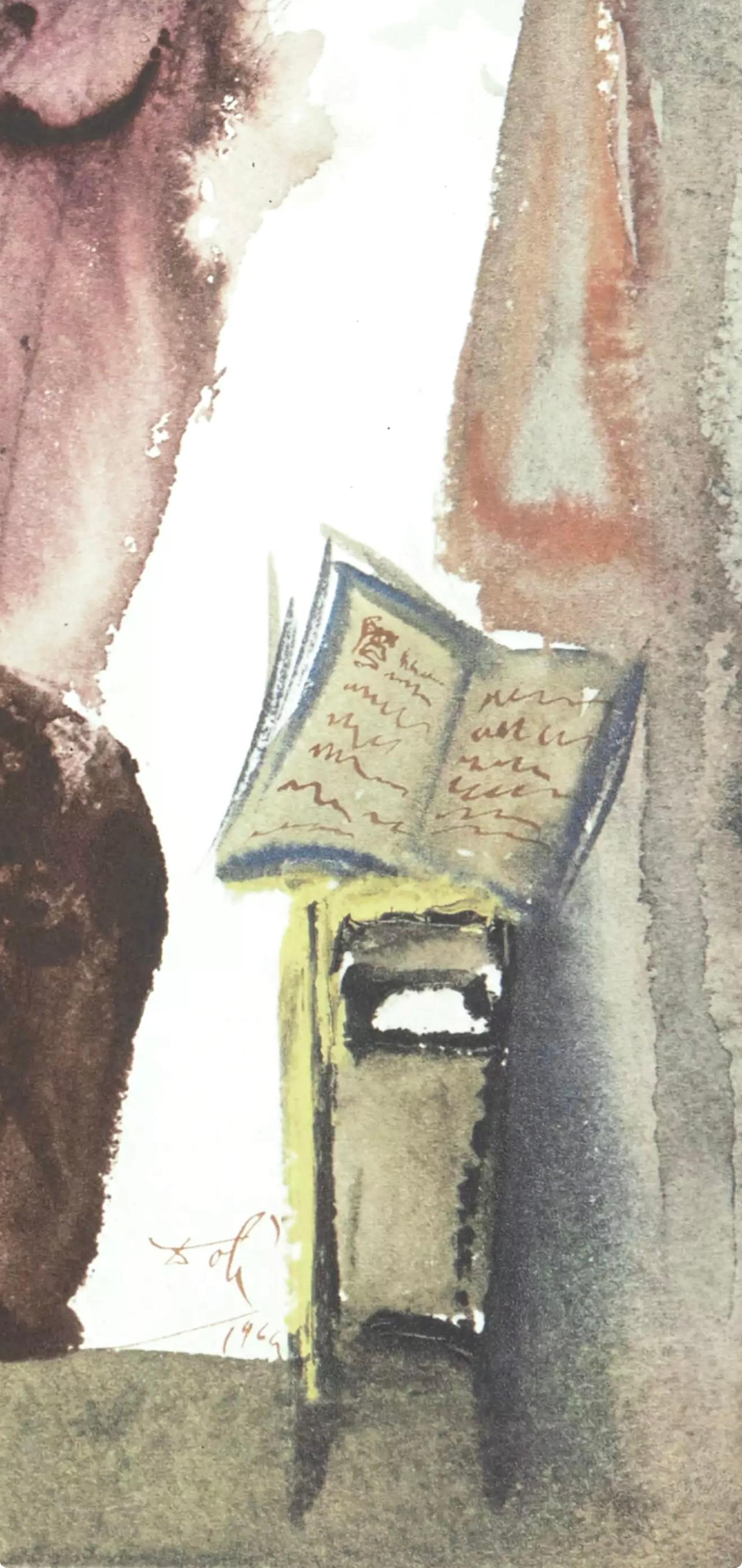 Litografía en colores sobre papel vélin Fabriano charta ex meris pannis 