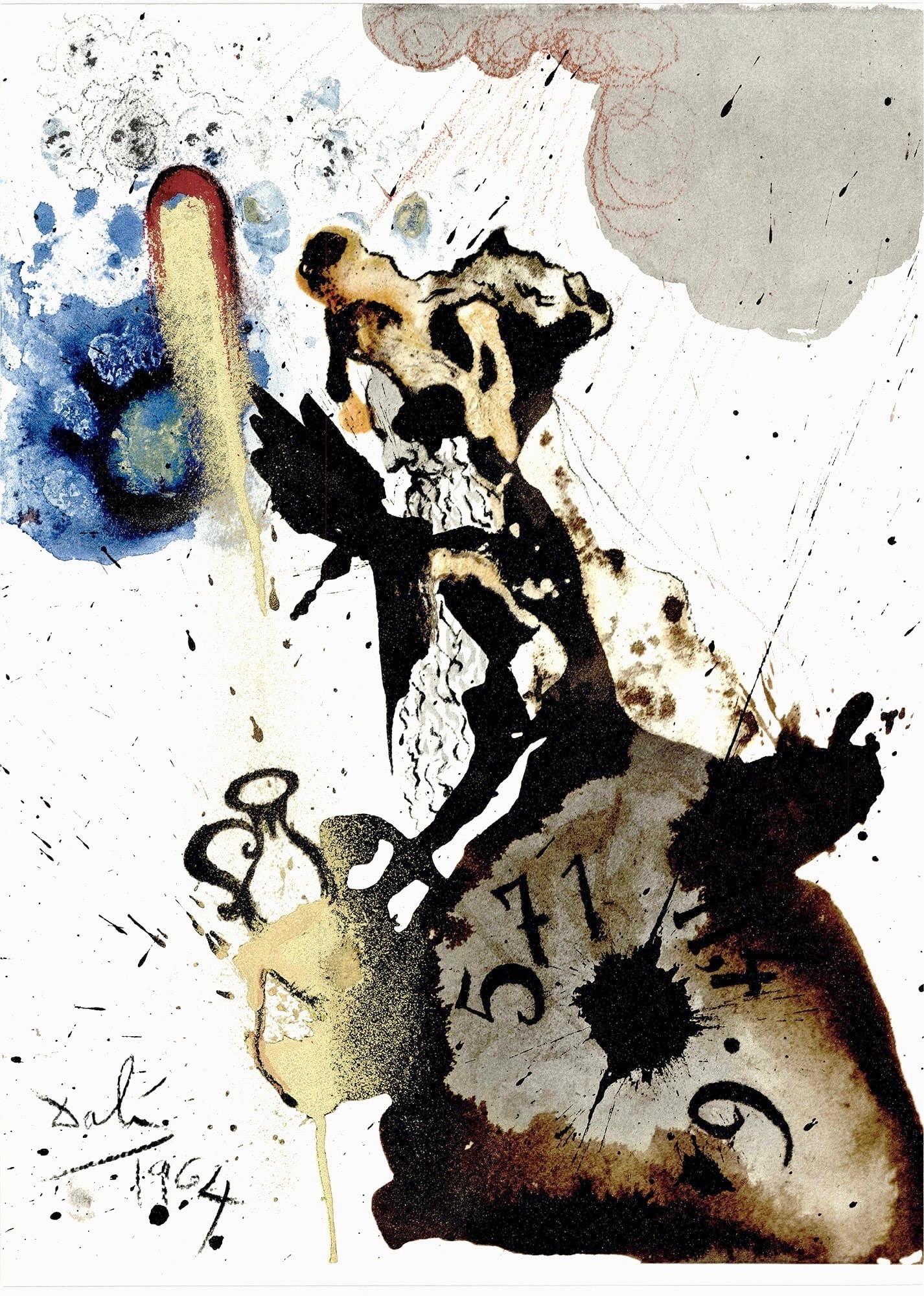 Litografia a colori su carta vélin Fabriano charta ex meris pannis 