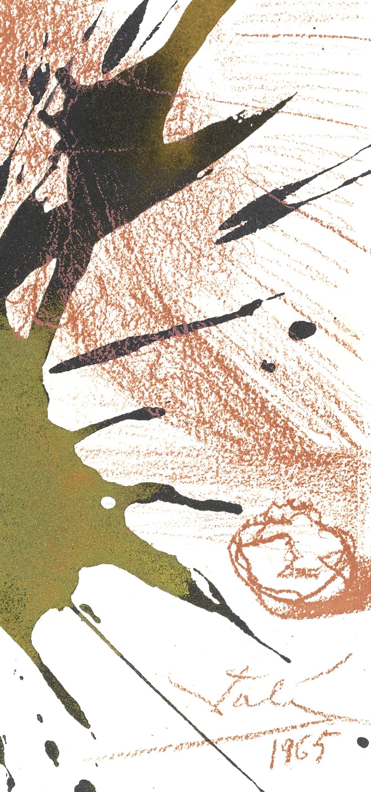 Litografia a colori su carta vélin Fabriano charta ex meris pannis 