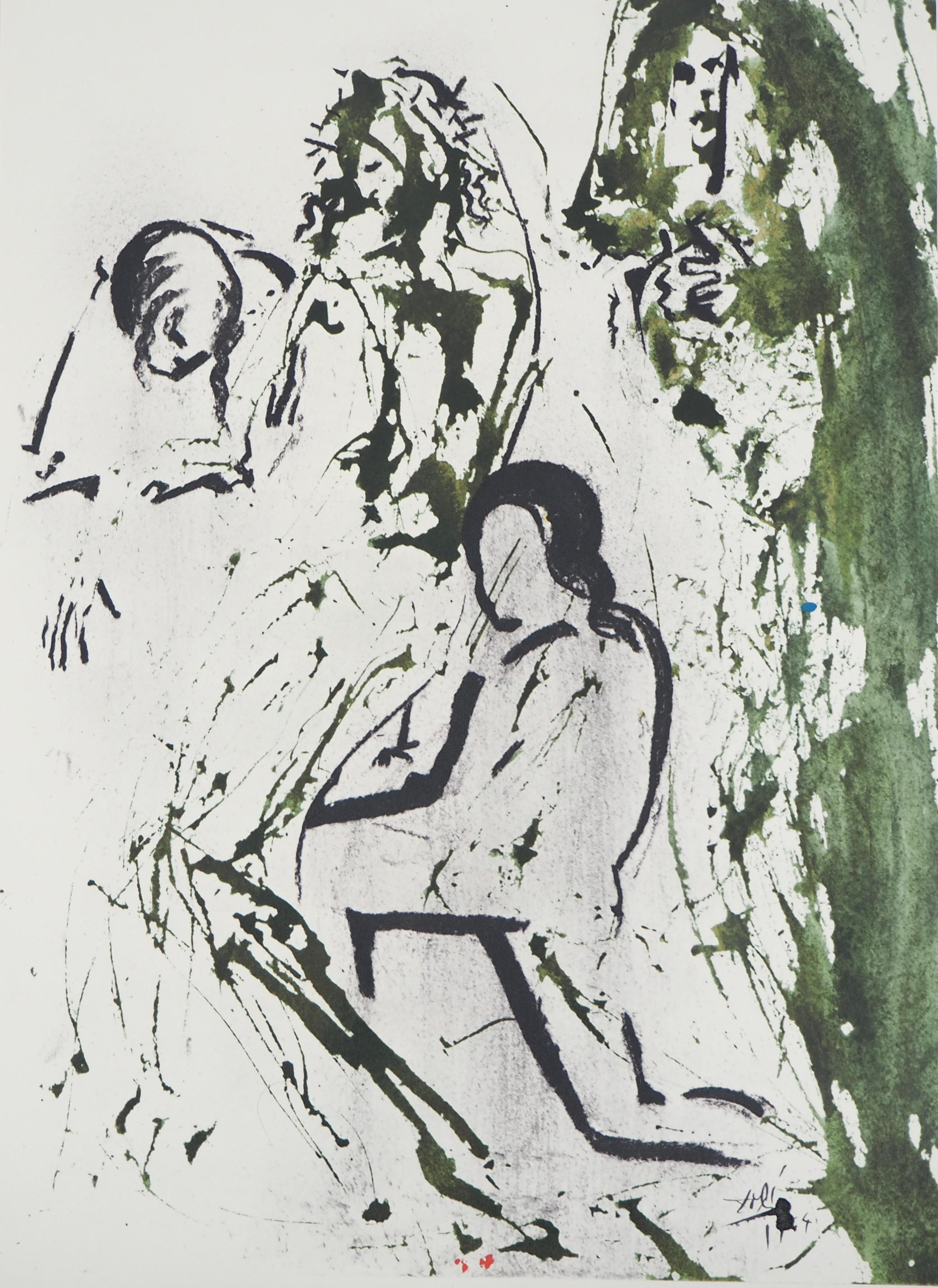Lithograph in colors on vélin Fabriano charta ex meris pannis 