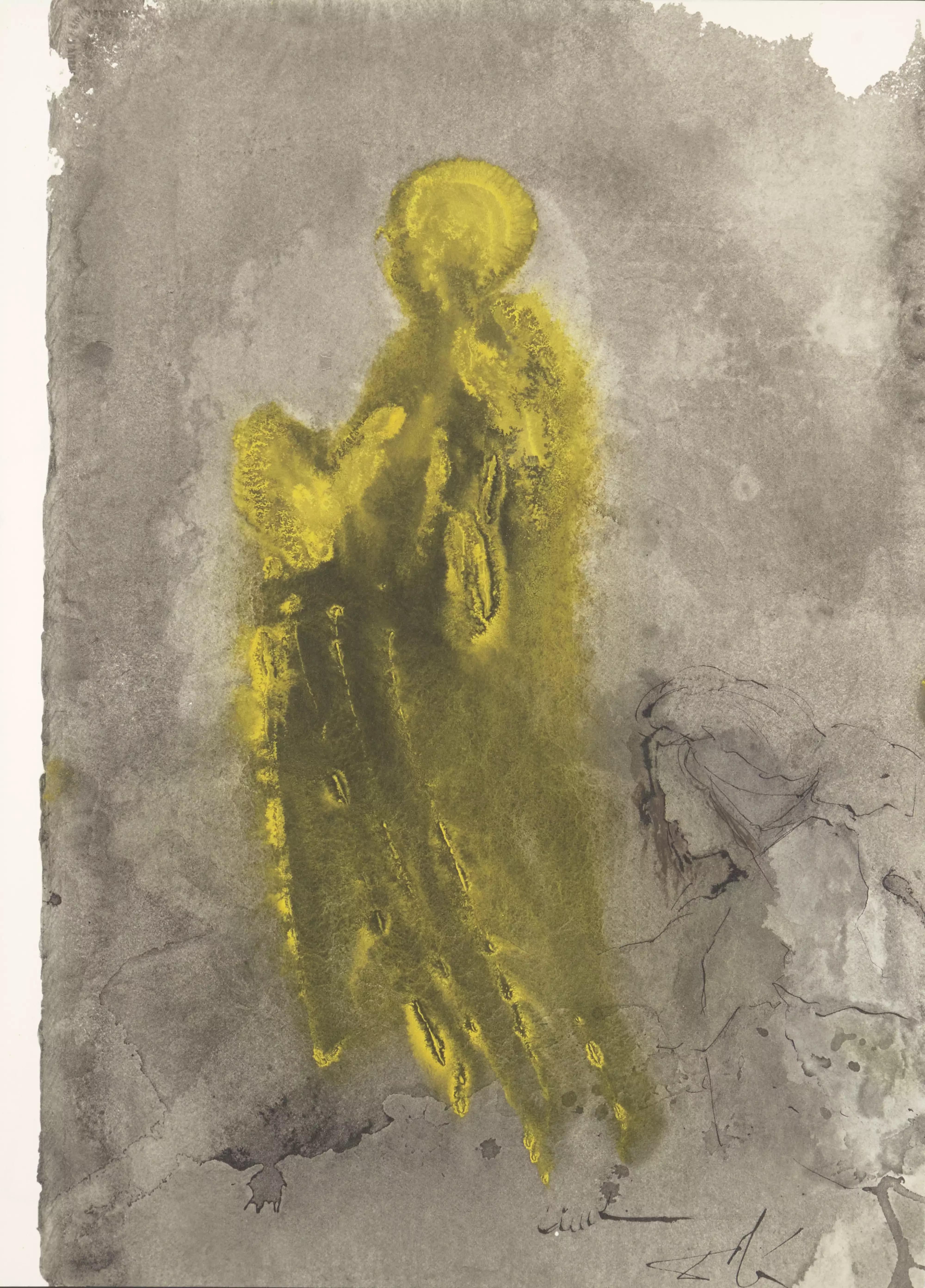 Farblithographie auf Vélin Fabriano charta ex meris pannis 