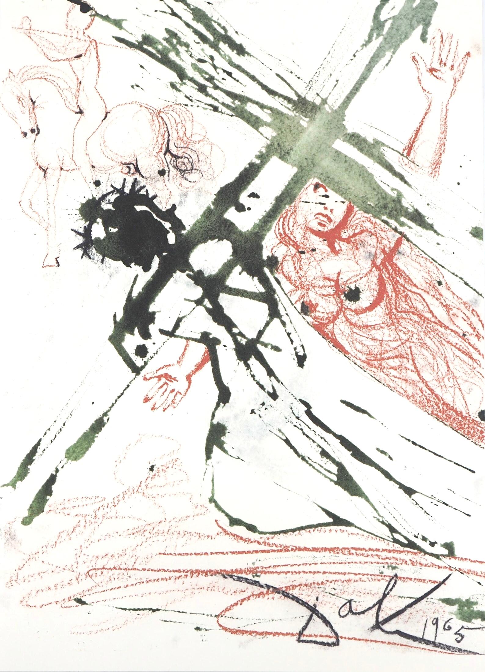 Landscape Print de Salvador Dalí - Composición (Campo 69-3; M/L. 1600), VI tavole dal ciclo della, Biblia Sacra