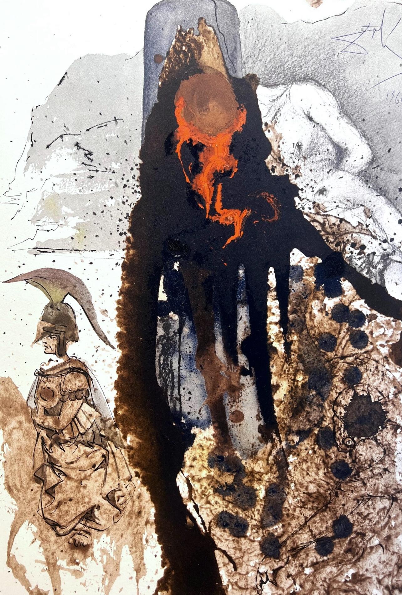 Figurative Print de Salvador Dalí - Composición (Campo 69-3; M/L. 1600), VI tavole dal ciclo della, Biblia Sacra