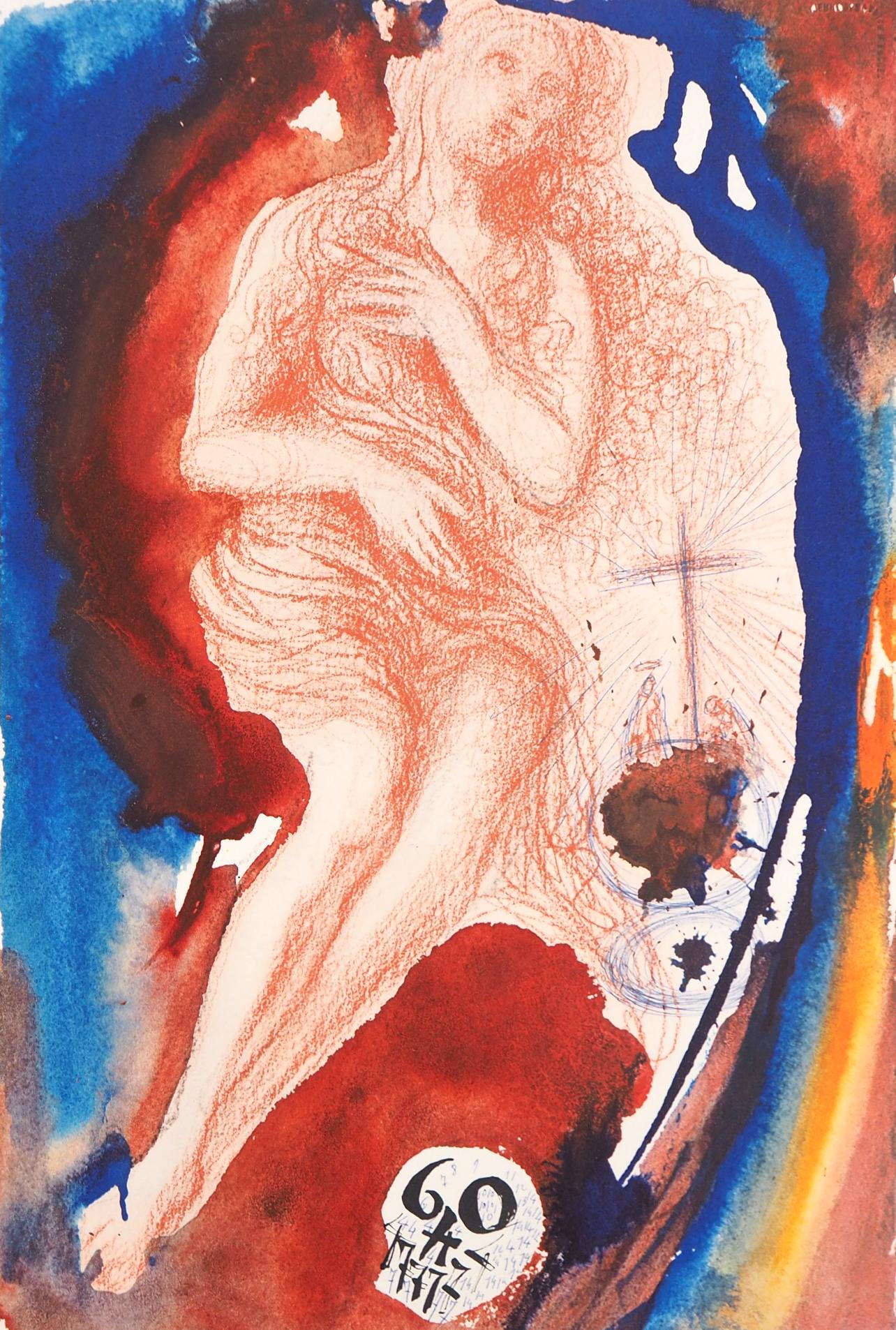 Salvador Dalí Landscape Print - Composition (Field 69-3; M/L. 1600), VI tavole dal ciclo della, Biblia Sacra