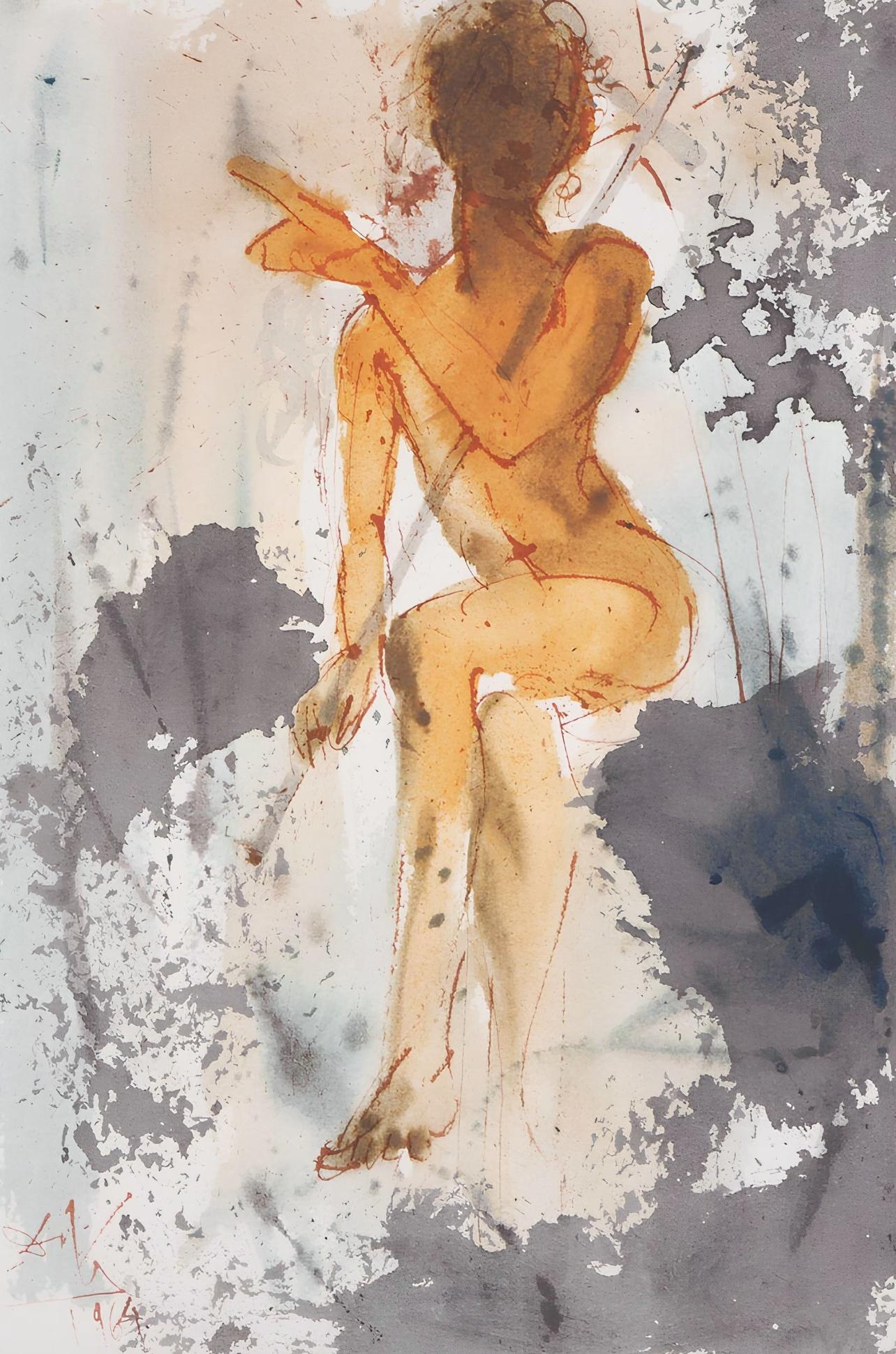 Salvador Dalí Figurative Print - Composition (Field 69-3; M/L. 1600), VI tavole dal ciclo della, Biblia Sacra