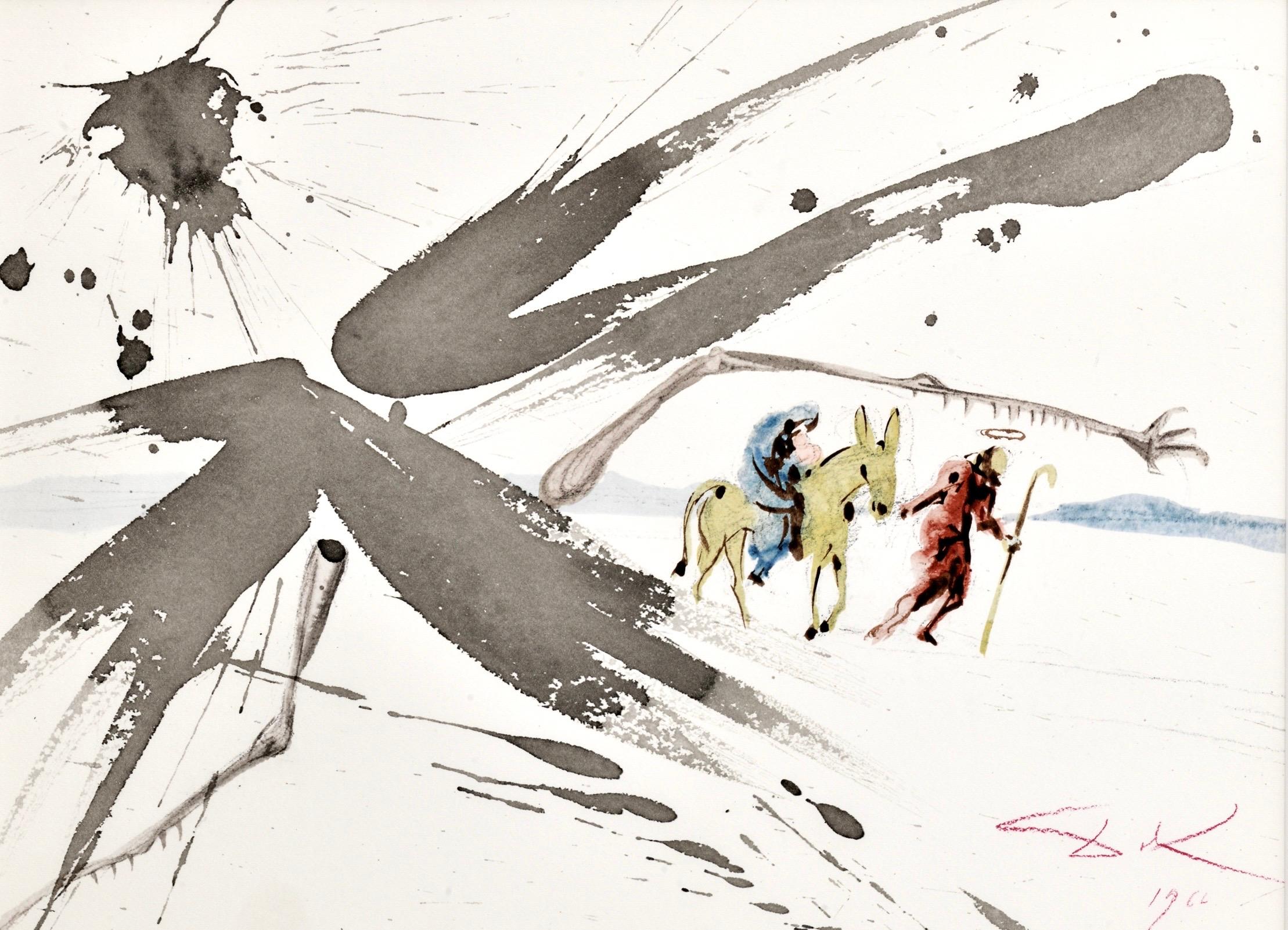 Salvador Dalí Figurative Print - Composition (Field 69-3; M/L. 1600), VI tavole dal ciclo della, Biblia Sacra