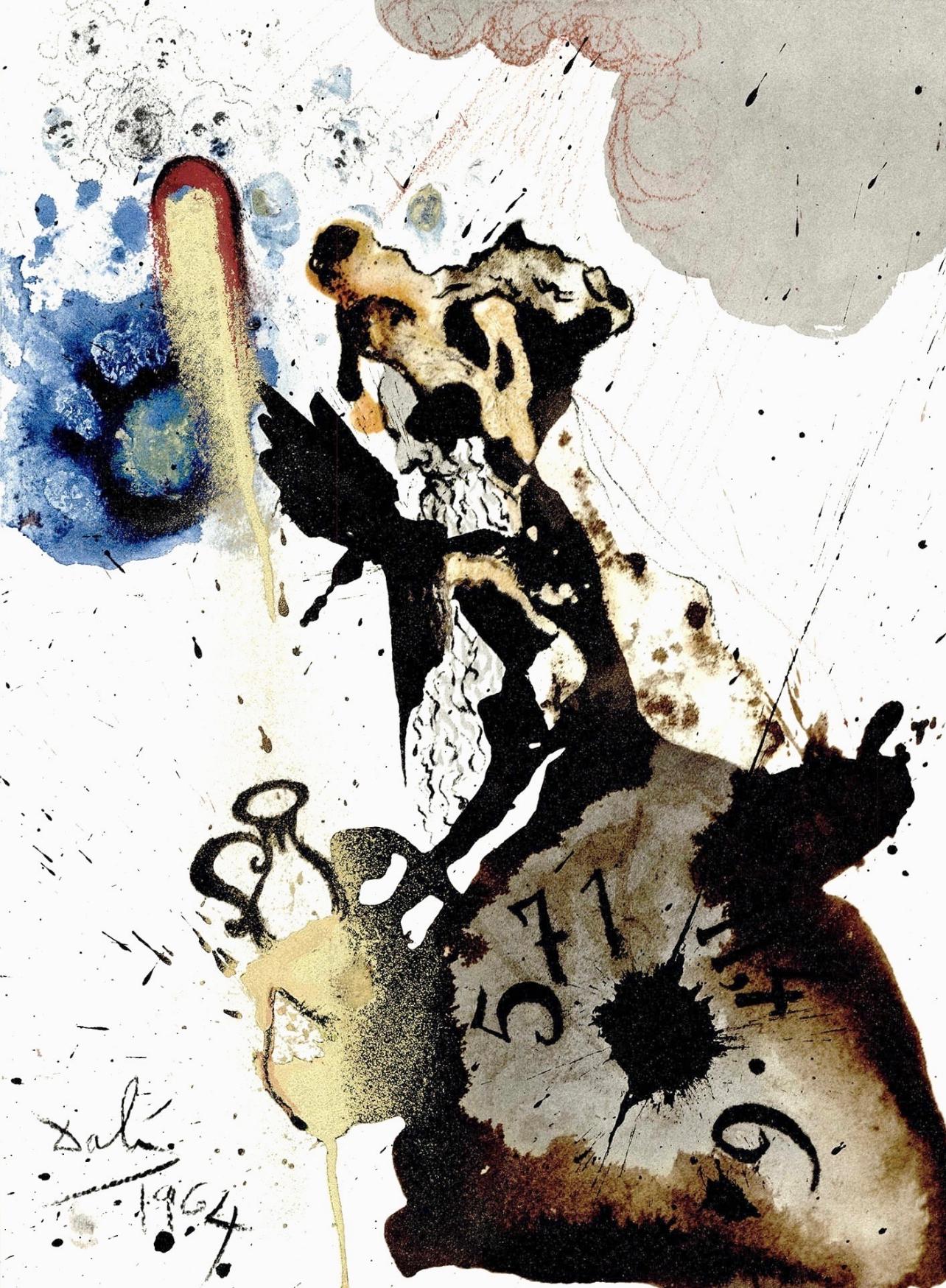 Figurative Print di Salvador Dalí - Composizione (Campo 69-3; M/L. 1600), VI tavole dal ciclo della, Biblia Sacra