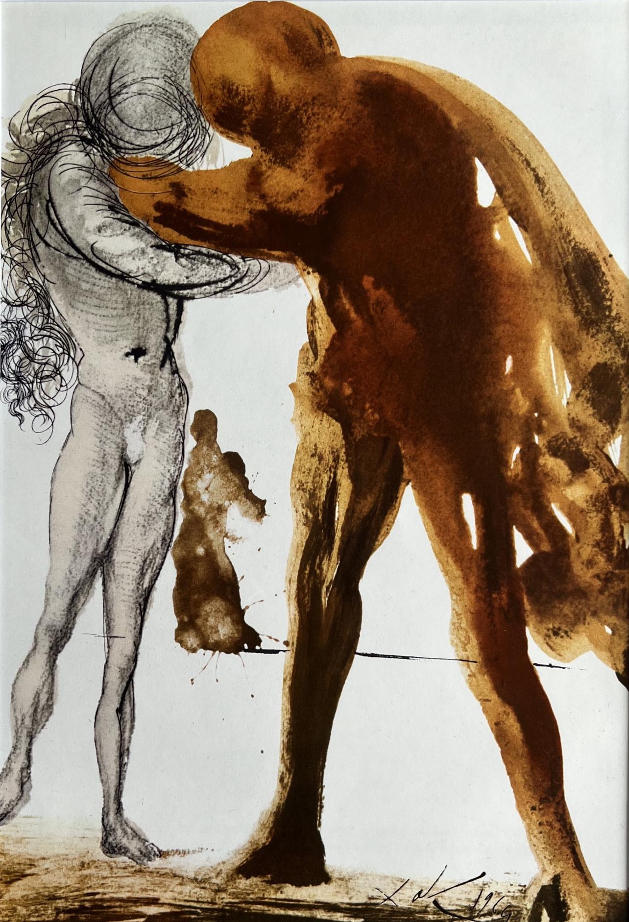Figurative Print di Salvador Dalí - Composizione (Campo 69-3; M/L. 1600), VI tavole dal ciclo della, Biblia Sacra