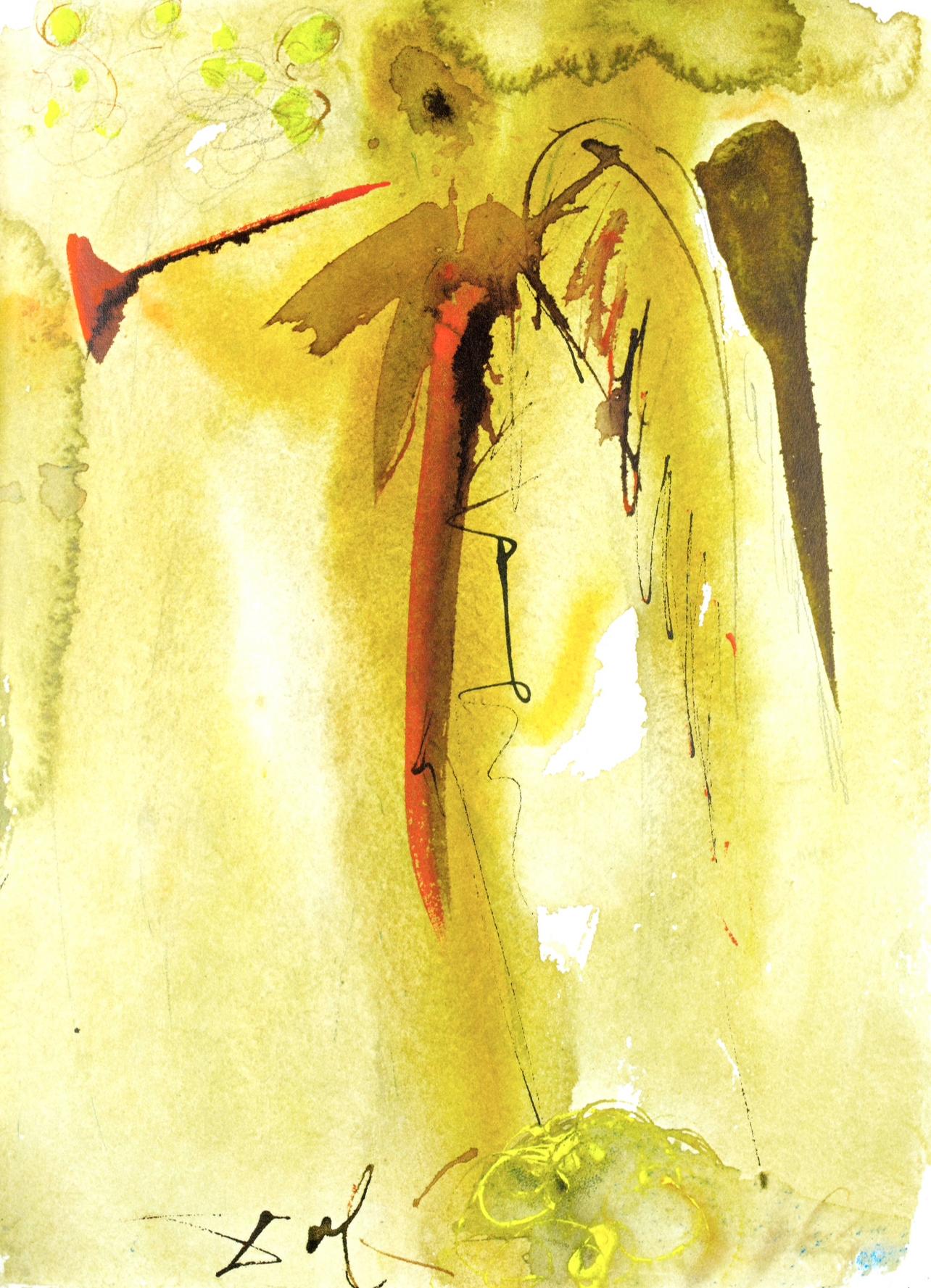 Landscape Print di Salvador Dalí - Composizione (Campo 69-3; M/L. 1600), VI tavole dal ciclo della, Biblia Sacra