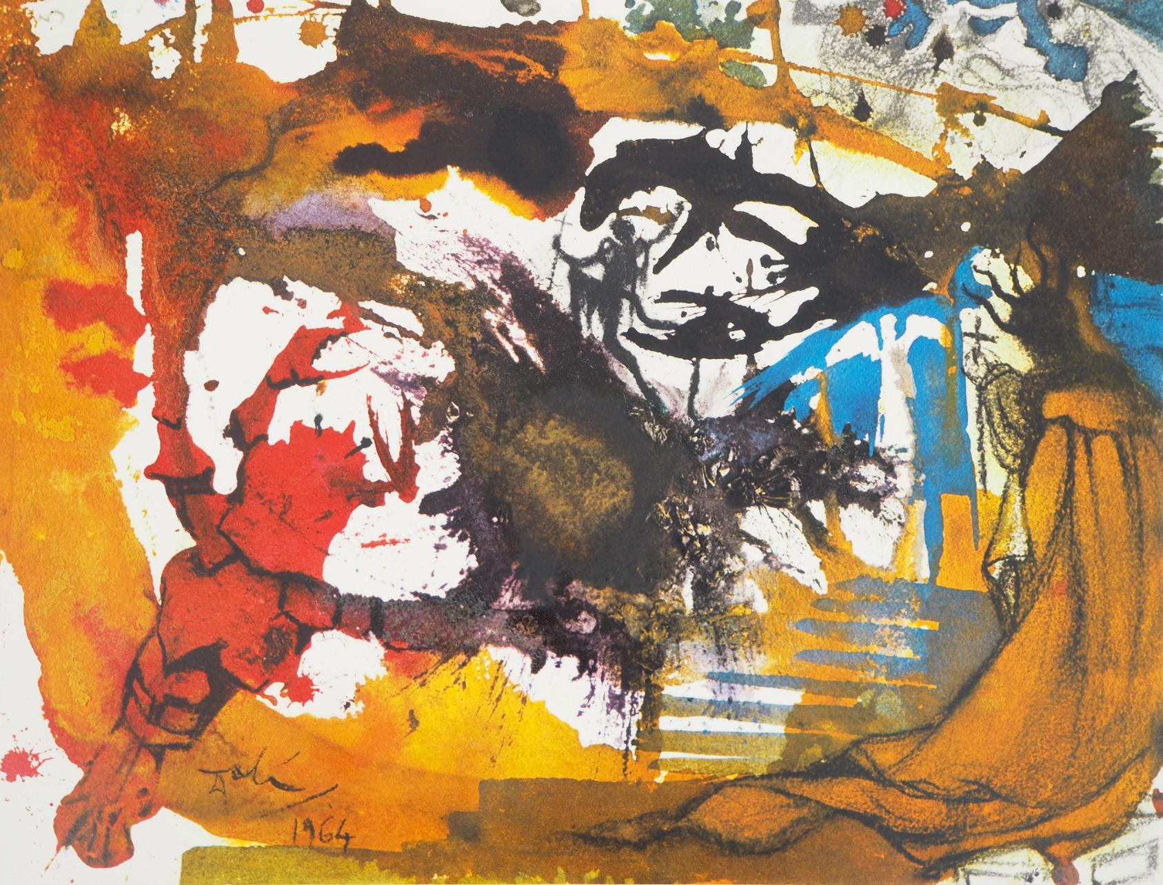 Salvador Dalí Figurative Print - Composition (Field 69-3; M/L. 1600), VI tavole dal ciclo della, Biblia Sacra