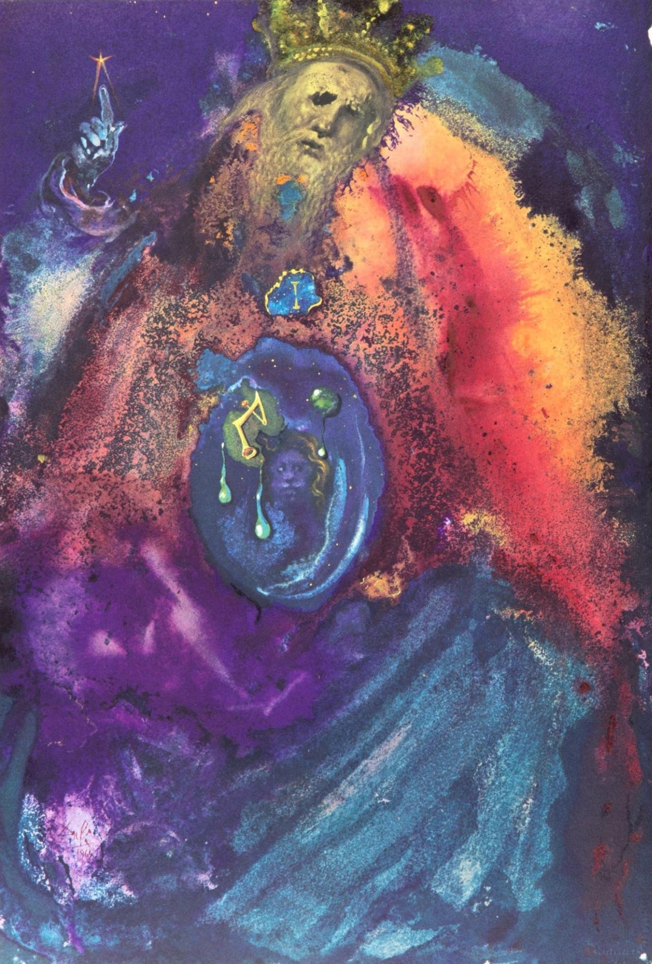 Landscape Print di Salvador Dalí - Composizione (Campo 69-3; M/L. 1600), VI tavole dal ciclo della, Biblia Sacra