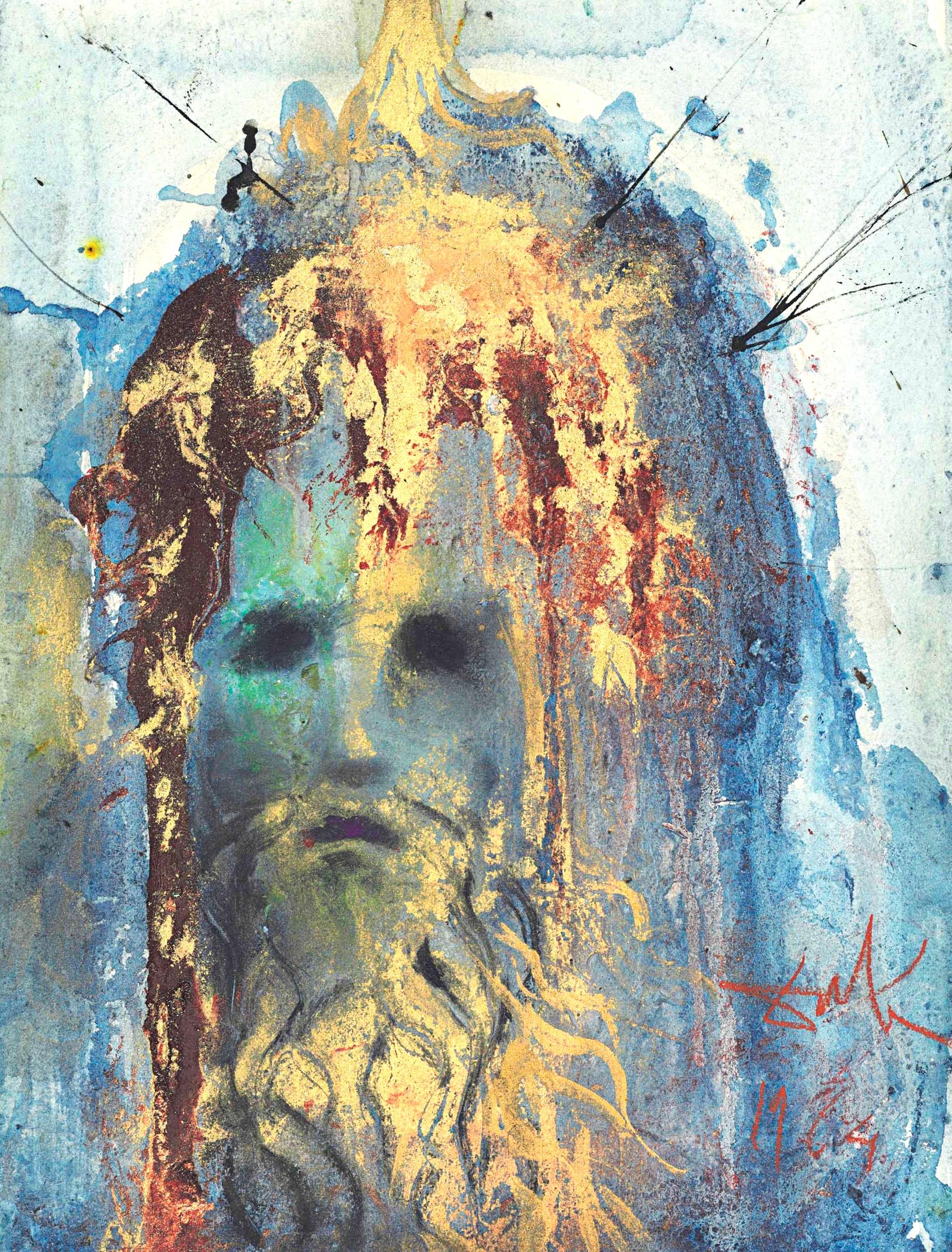 Landscape Print di Salvador Dalí - Composizione (Campo 69-3; M/L. 1600), VI tavole dal ciclo della, Biblia Sacra