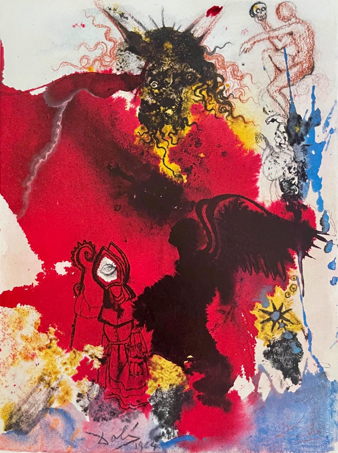 Figurative Print de Salvador Dalí - Composición (Campo 69-3; M/L. 1600), VI tavole dal ciclo della, Biblia Sacra