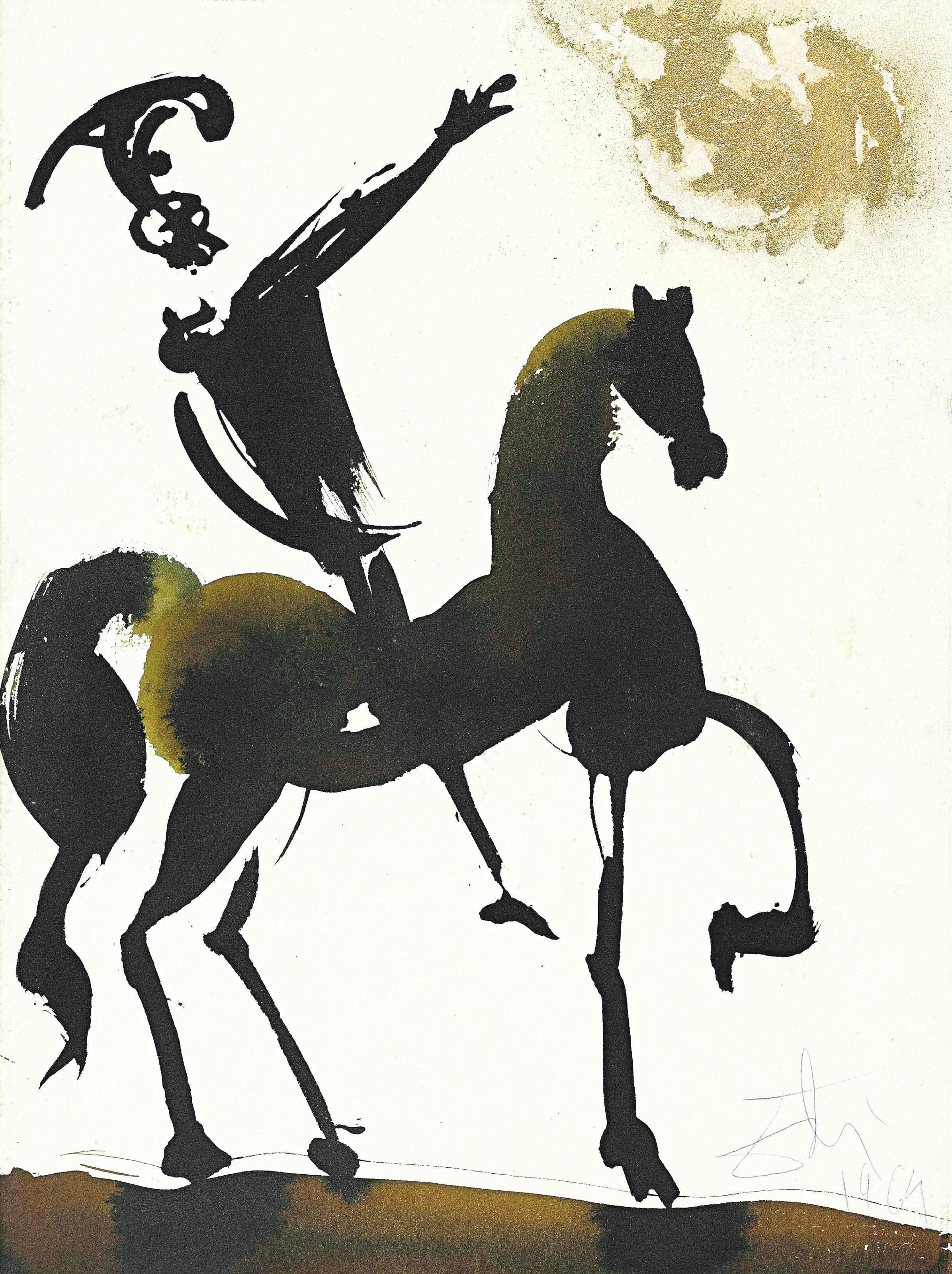 Salvador Dalí Landscape Print - Composition (Field 69-3; M/L. 1600), VI tavole dal ciclo della, Biblia Sacra