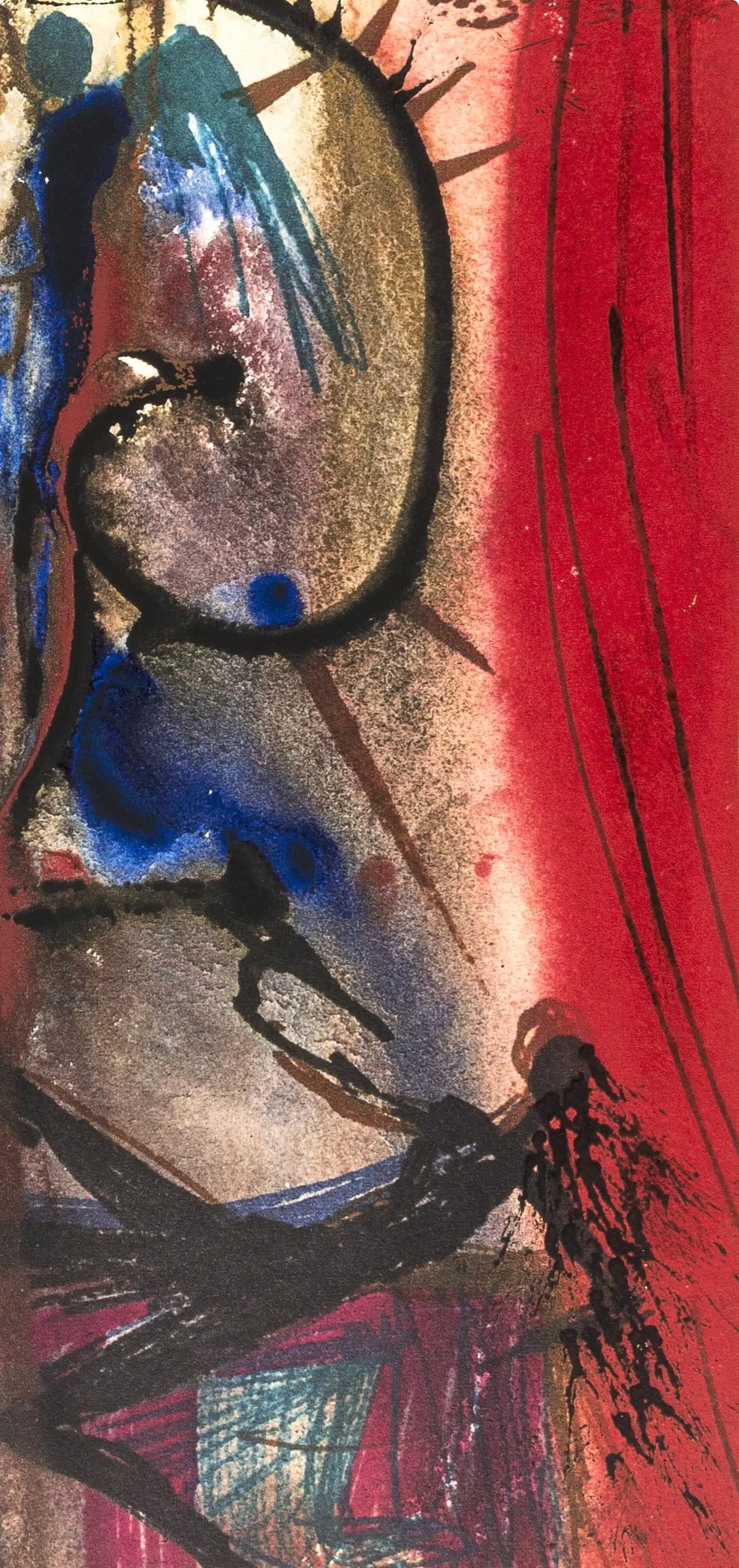 Composición (Michler/Löpsinger 1601), Romeo e Giulietta - Landscape Print Marrón de Salvador Dalí