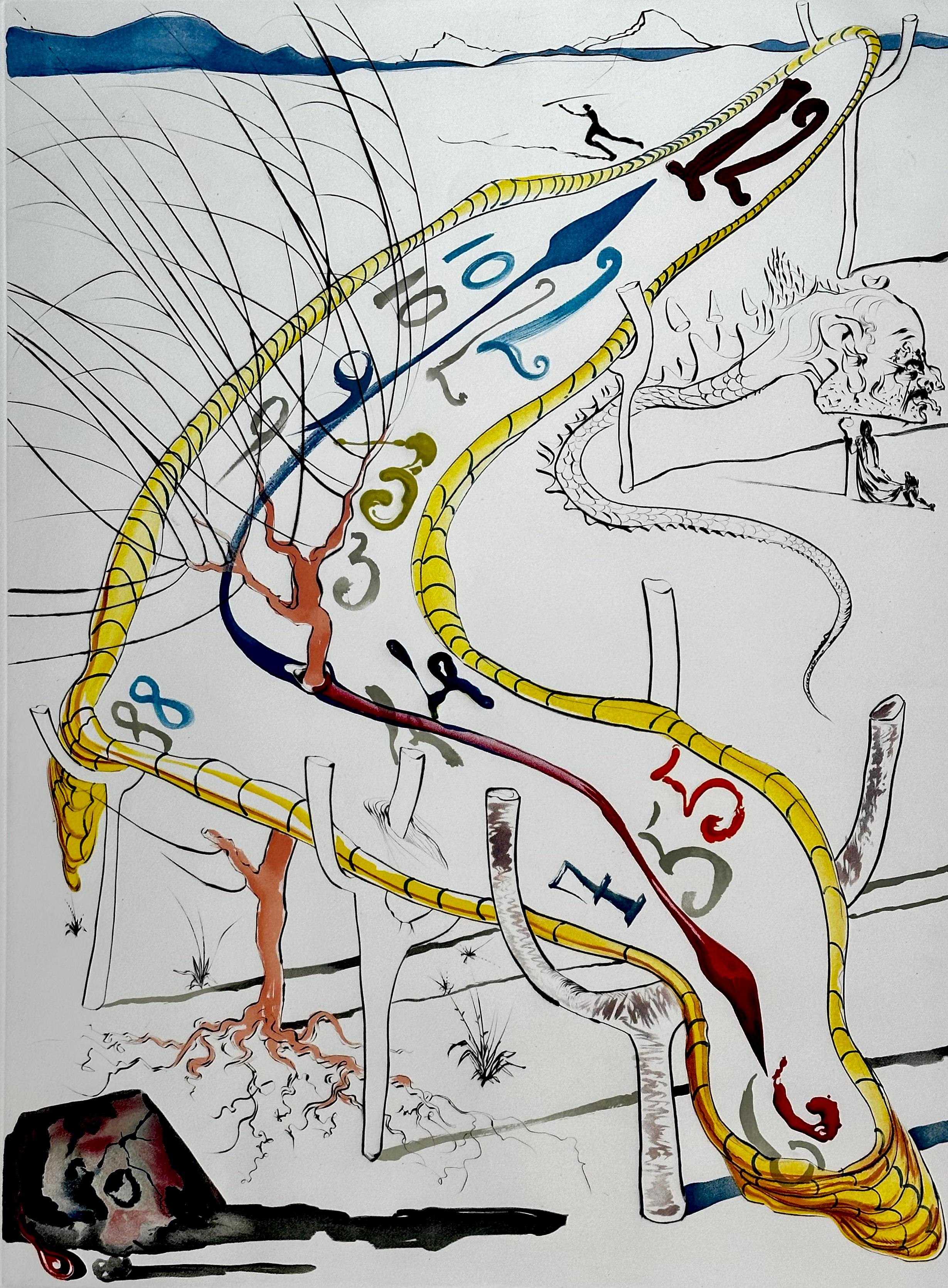 Conquista del Cosmos Relojes Congelados del Espacio Tiempo - Print de Salvador Dalí