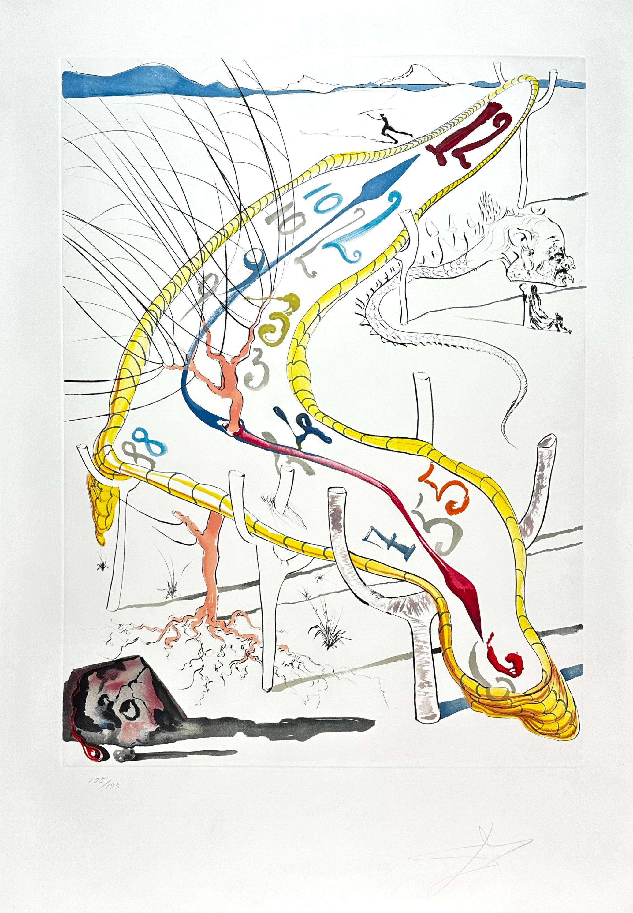 Conquest of Cosmos Frozen Watches of Space Time - Print by Salvador Dalí