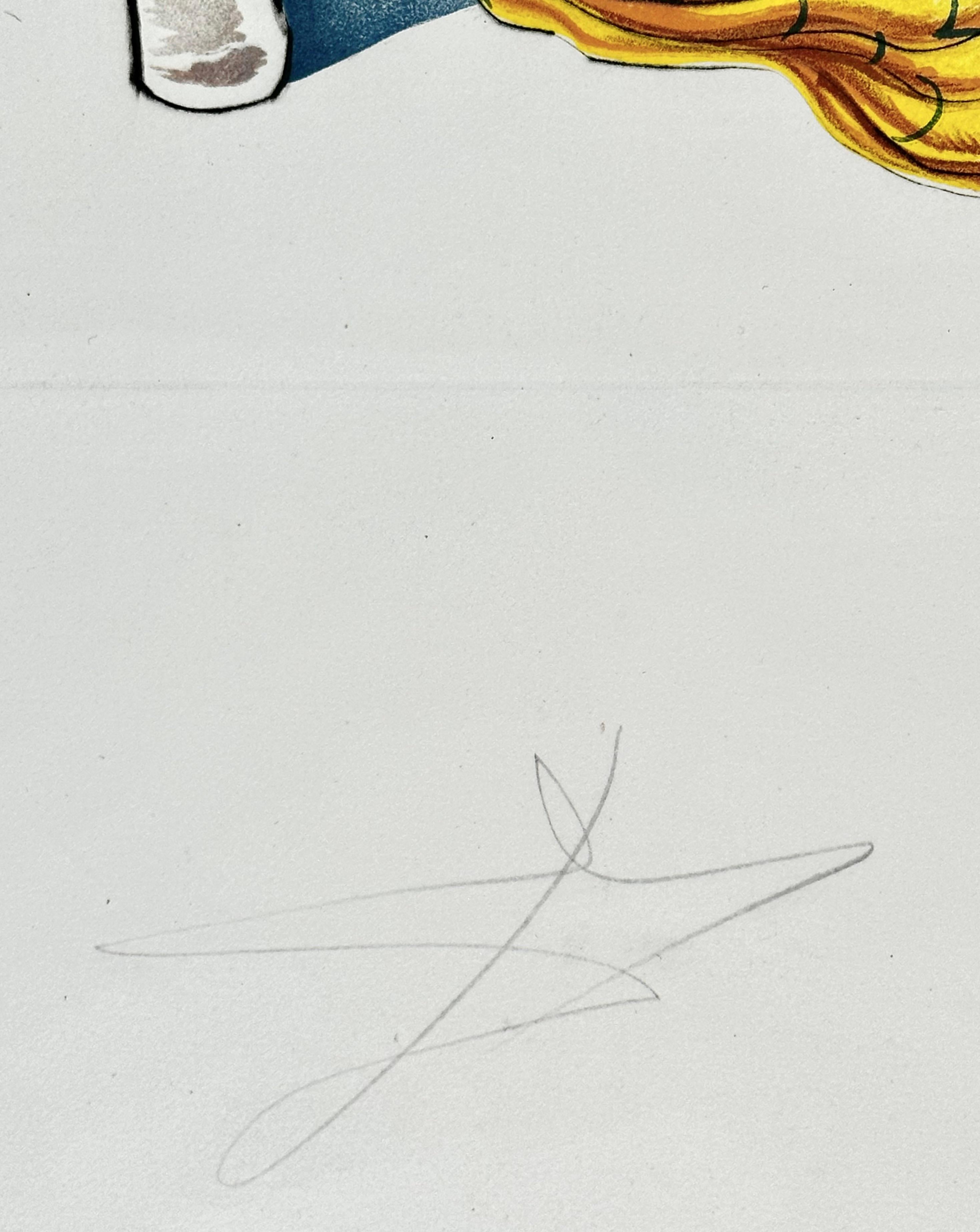 Conquista del Cosmos Relojes Congelados del Espacio Tiempo - Print Surrealista de Salvador Dalí