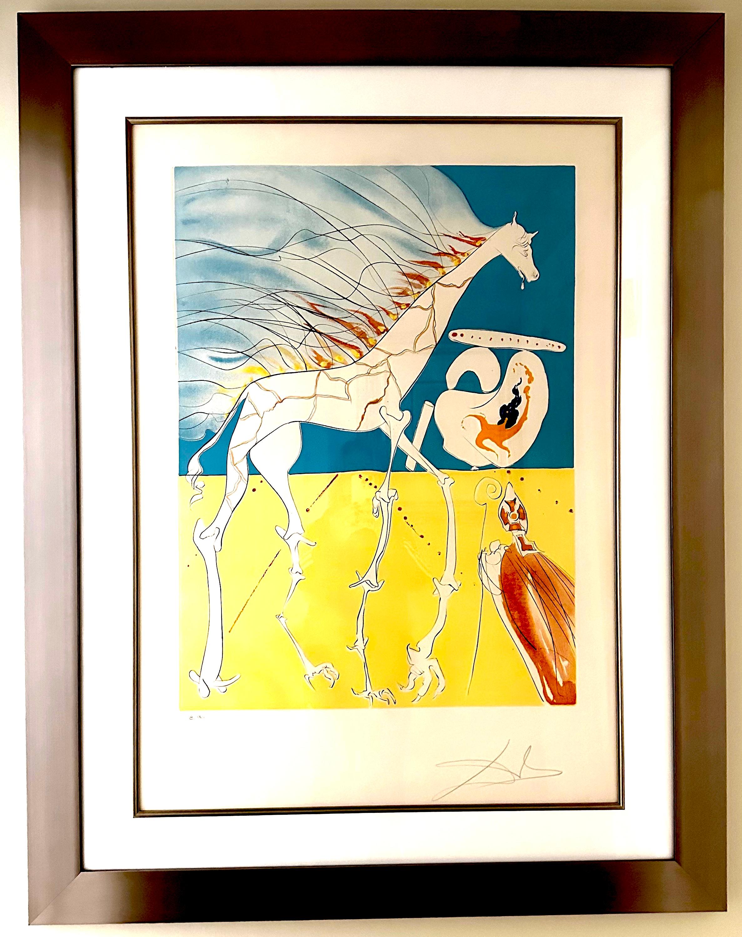 ARTIST: Salvador Dali

TITLE: Conquest of Cosmos Saturnian Giraffe

MEDIUM: Etching 

SIGNED: Hand Signed 

EDITION NUMBER:  EA

MEASUREMENTS: 27.5