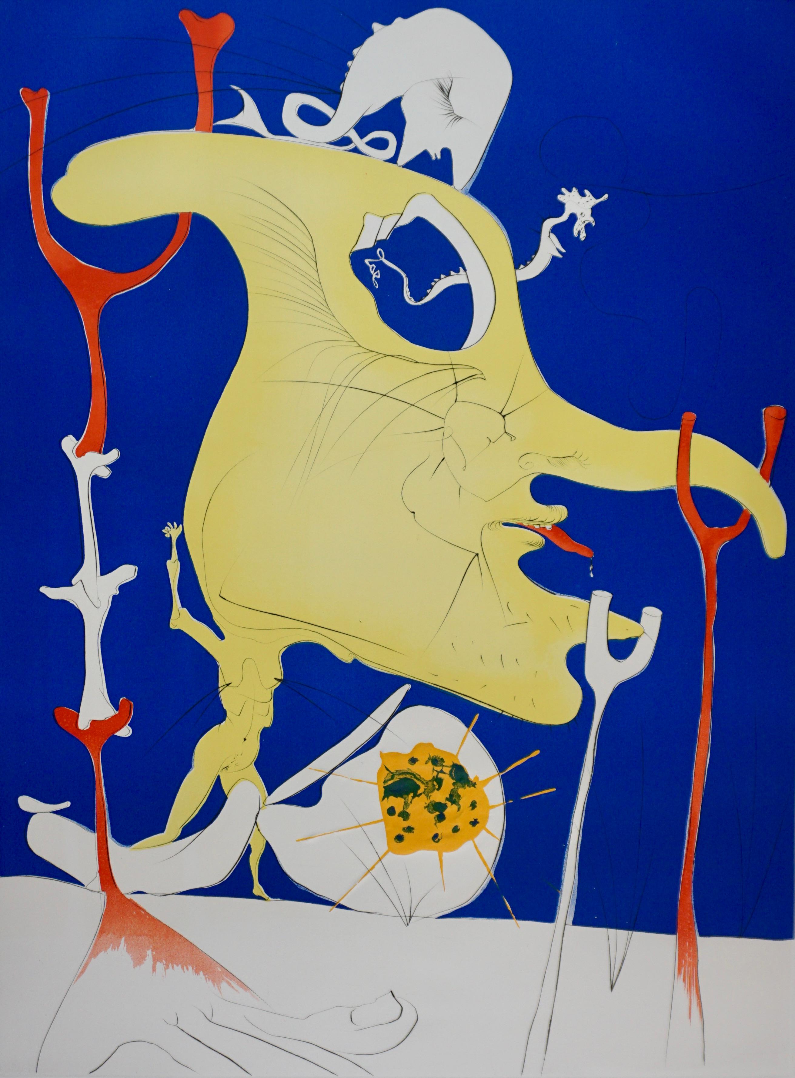 La Conquista del Cosmos El Último Comer del Último Planeta - Print de Salvador Dalí