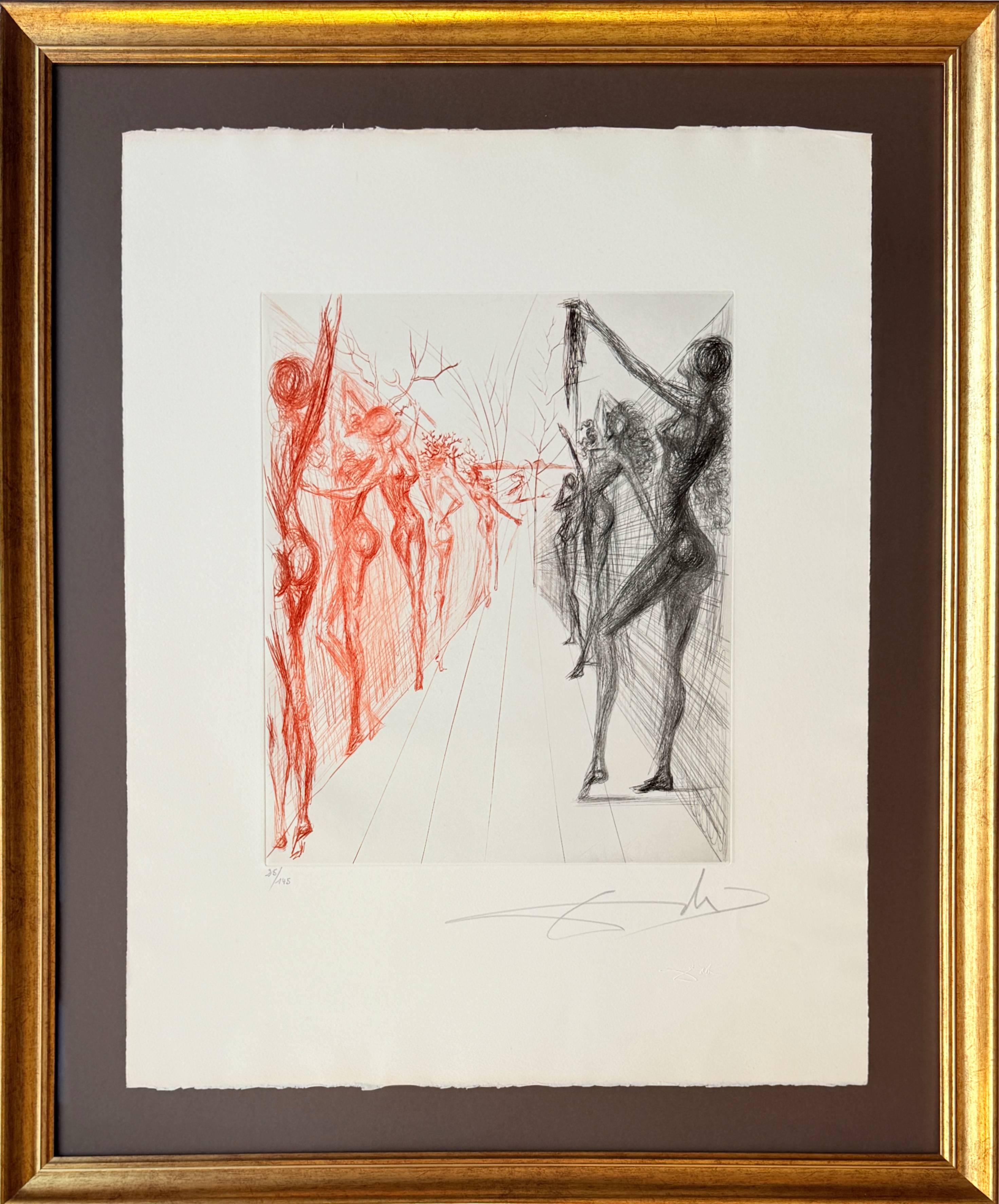 Salvador Dalí Print – Korridor von Kathmandu (Katmandu-Korridor)