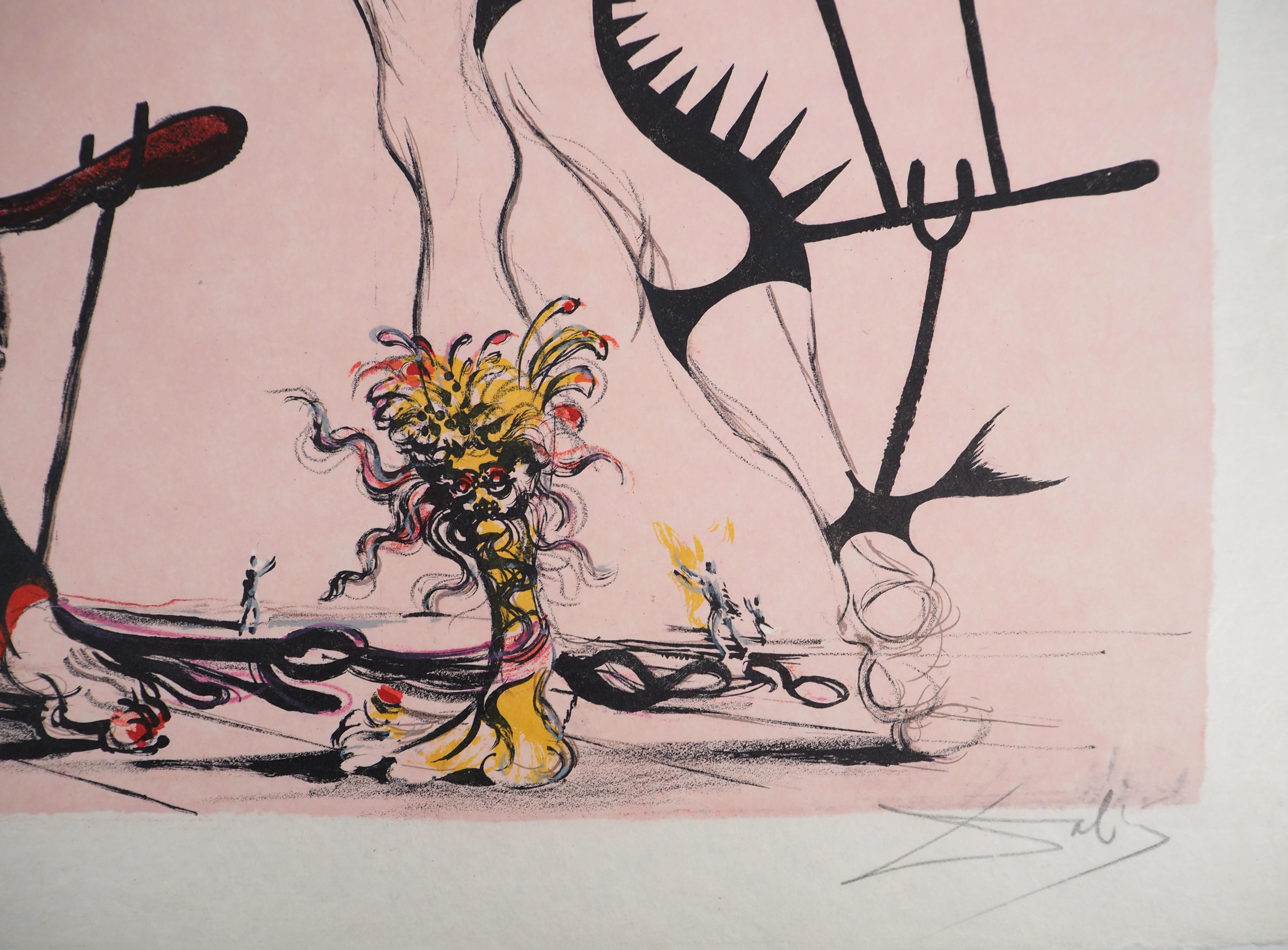 Costumi per Tristan Fou, Donne in fiore - Litografia originale firmata (Campo 70-2) in vendita 6